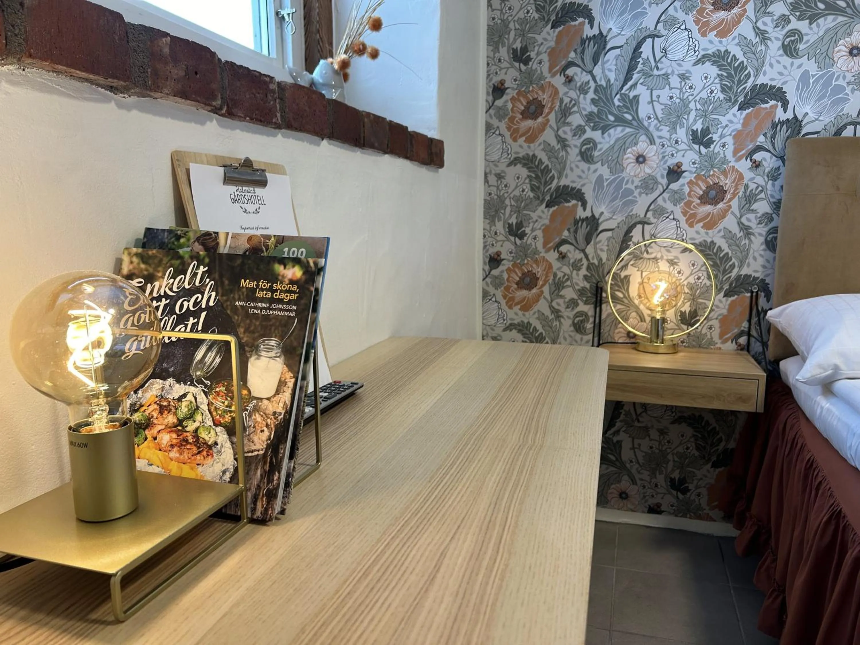 Decorative detail, Bed in Halmstad Gårdshotell