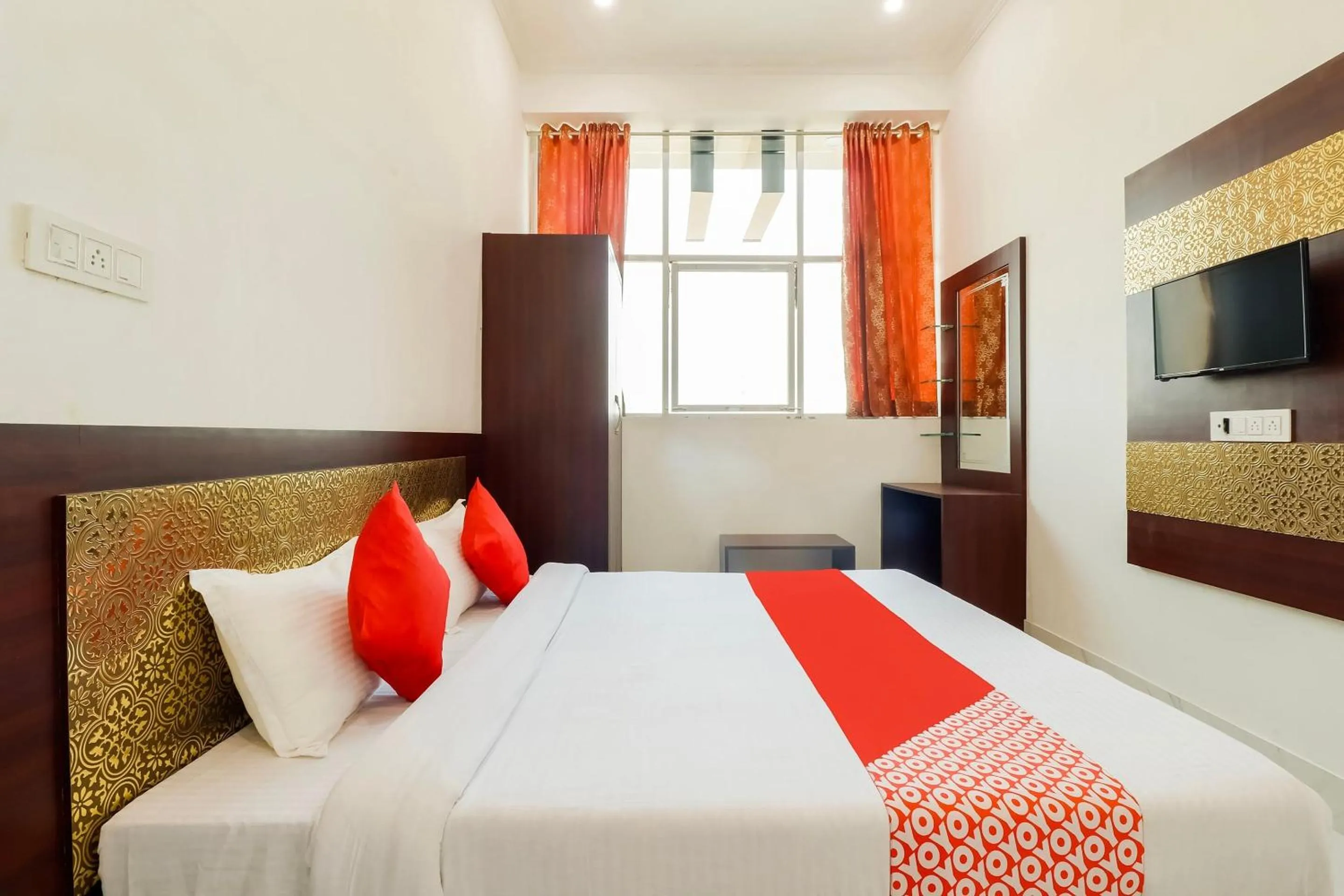 Bedroom in Hotel O Subham Residency