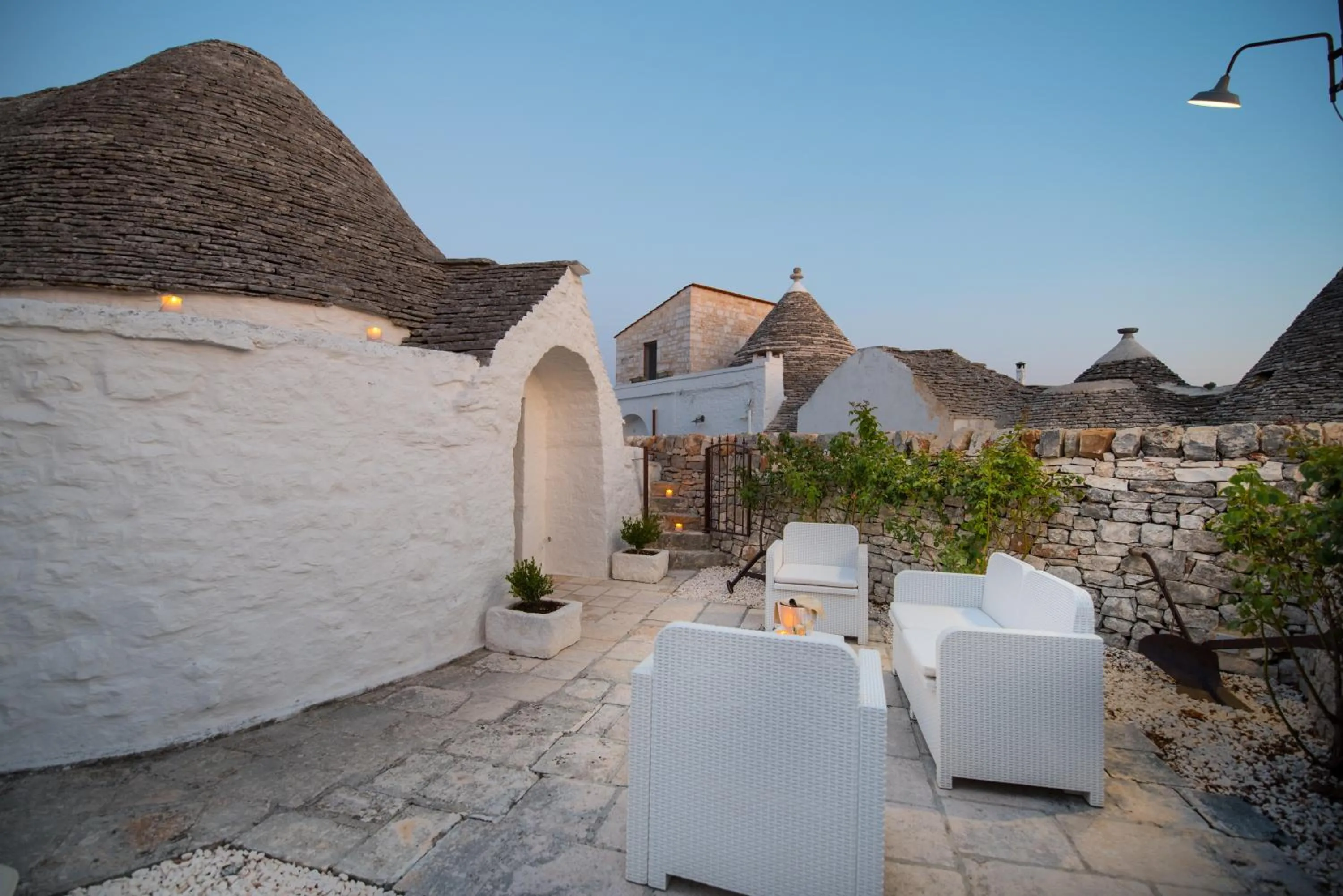 Patio in Trulli Holiday Deluxe & Wellness