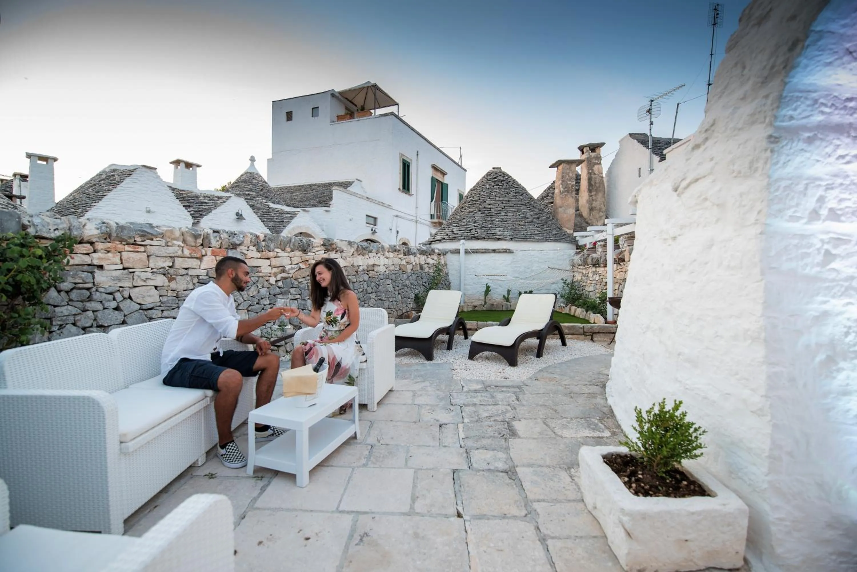 Patio in Trulli Holiday Deluxe & Wellness