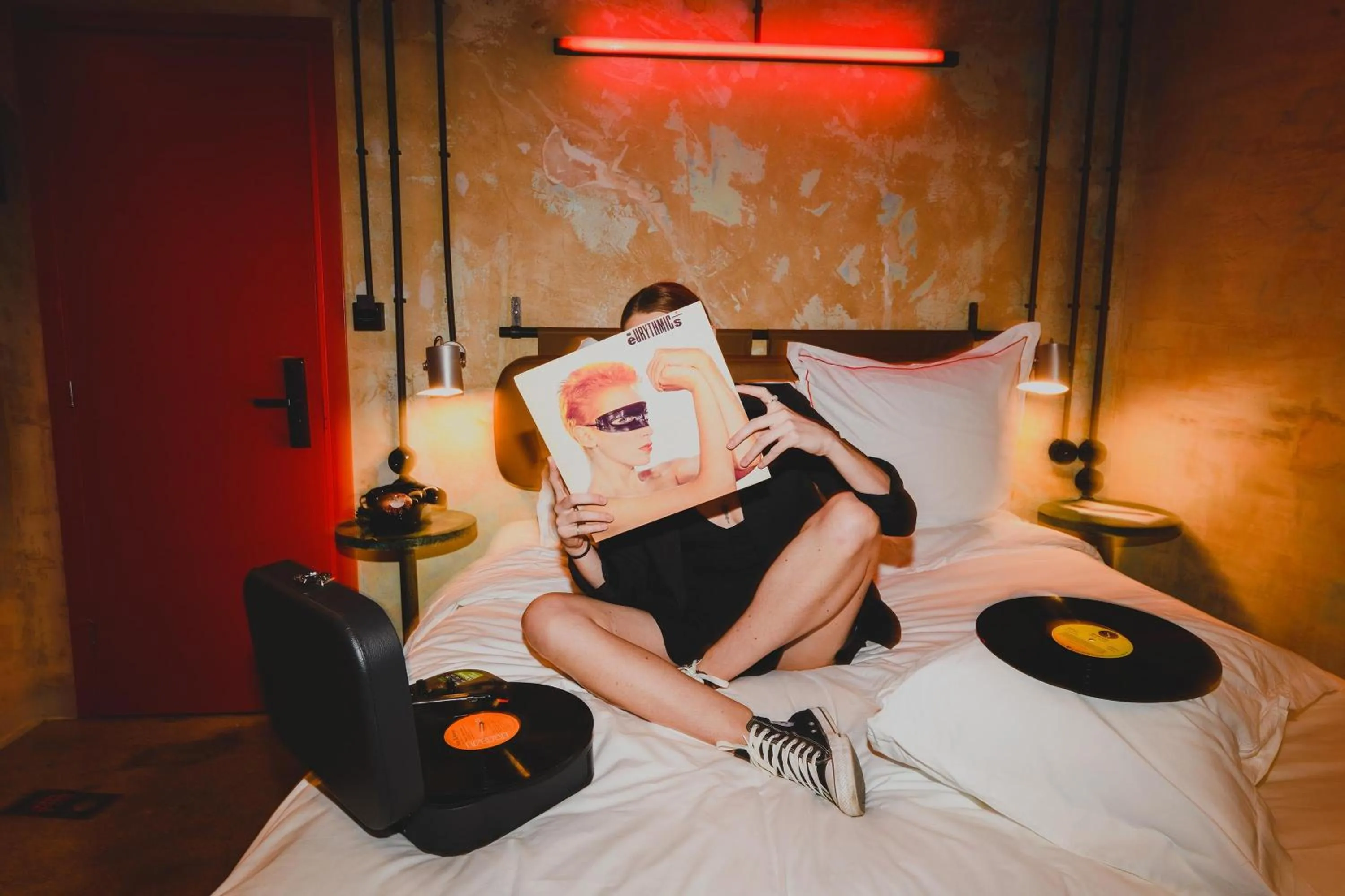 Decorative detail, Bed in Dave Red Athens