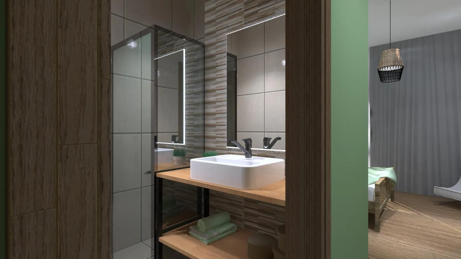 Bathroom in Aethon Airport Project-FREE SHUTTLE by GK Properties