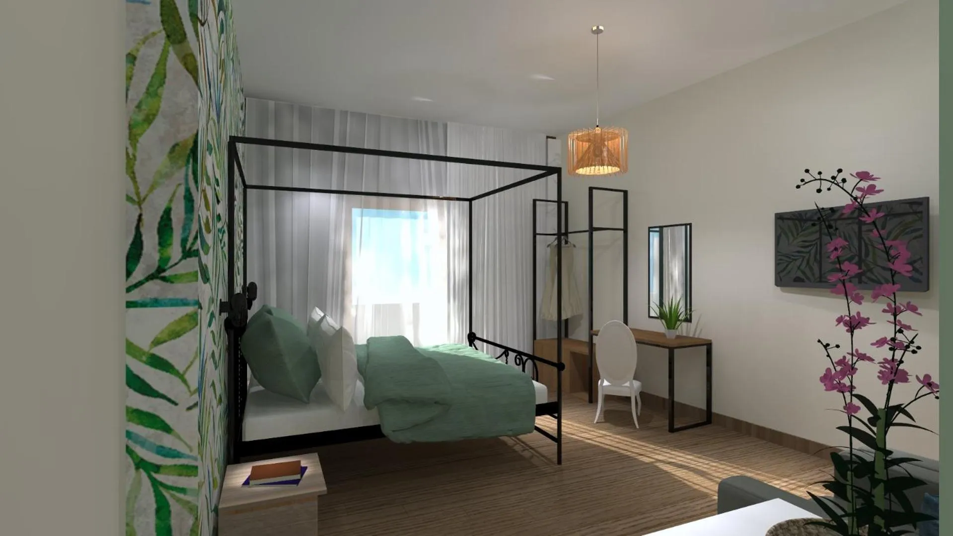 Living room, Bed in Aethon Airport Project-FREE SHUTTLE by GK Properties