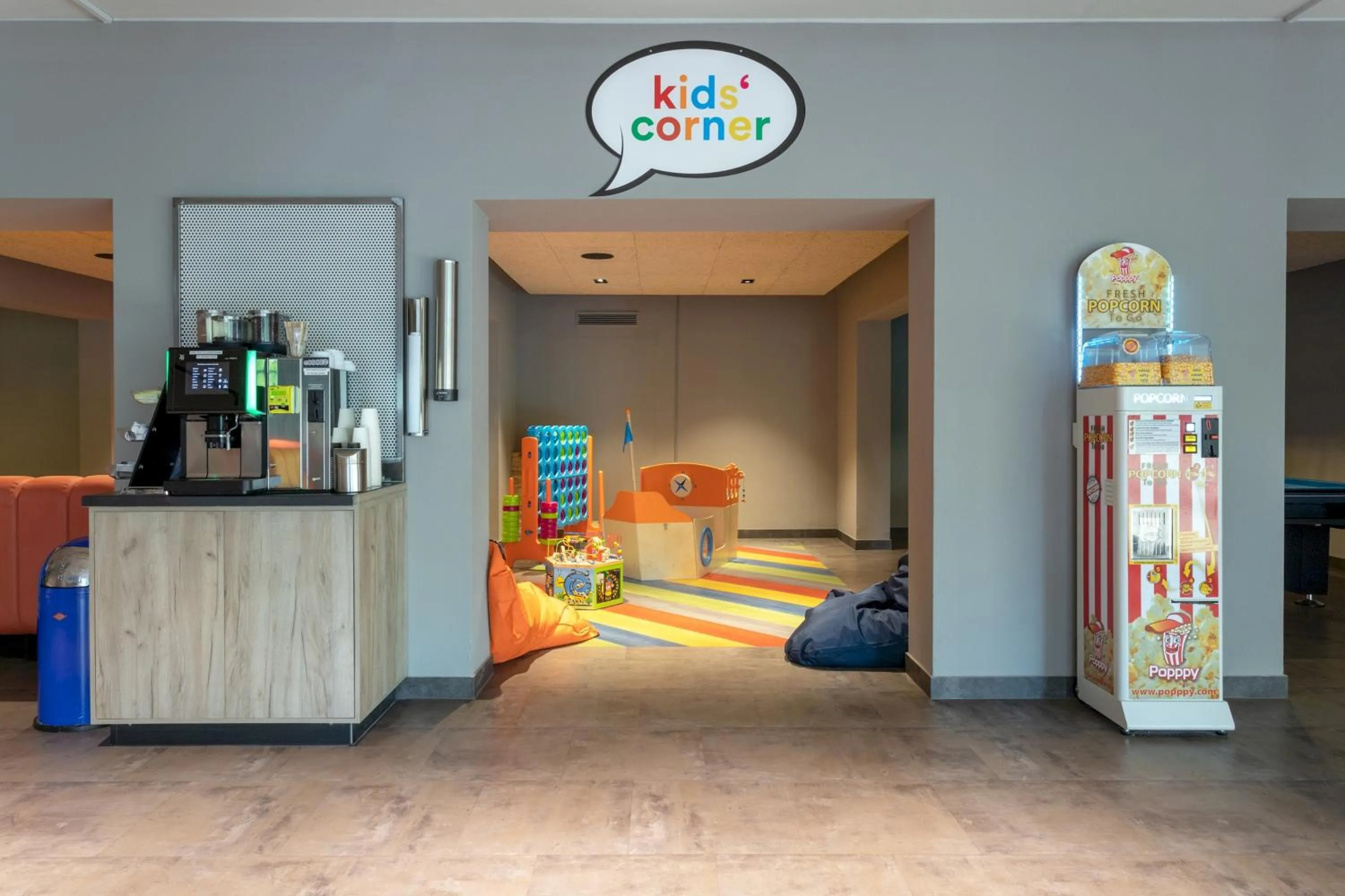 Children play ground in a&o Berlin Kolumbus