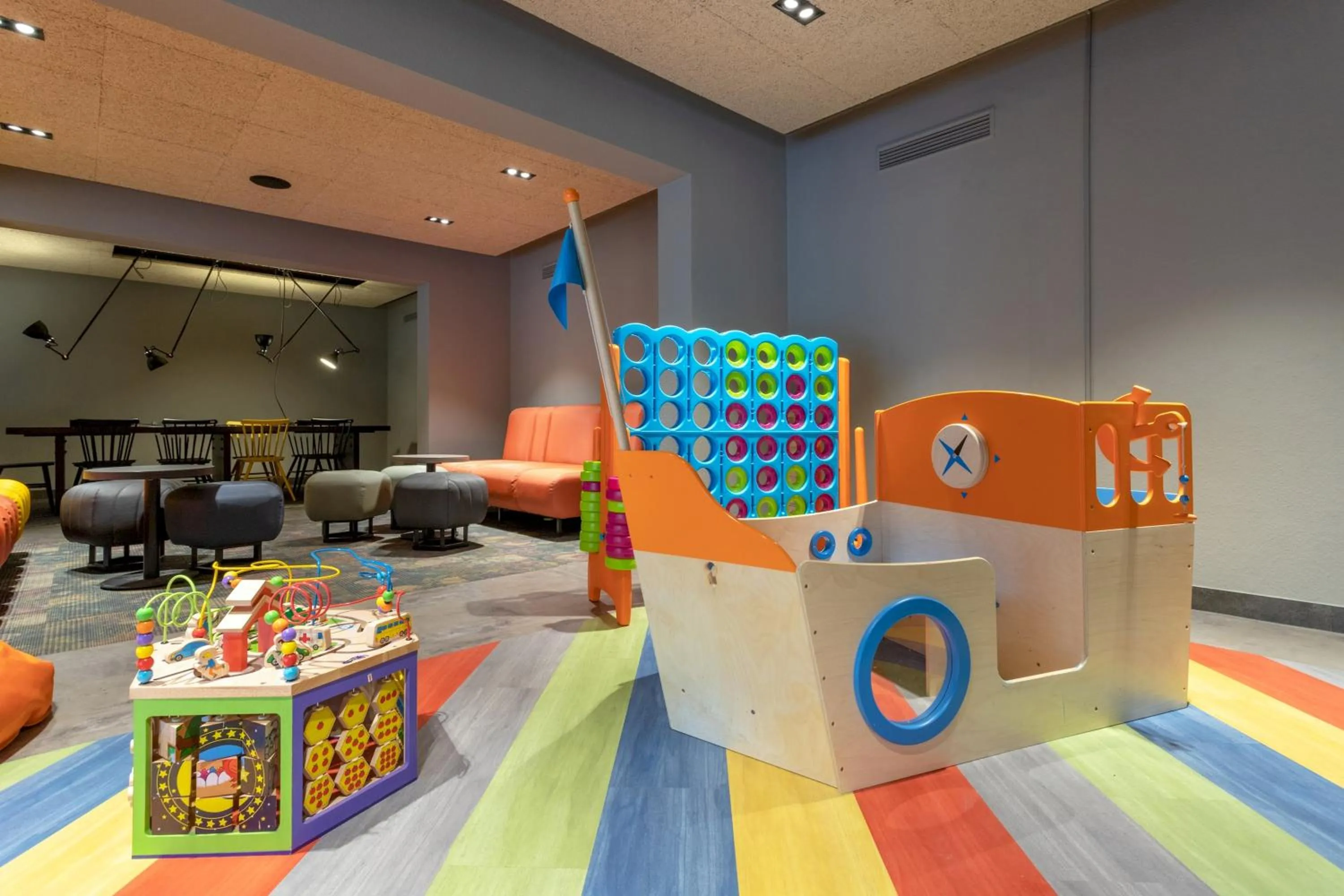 Children play ground in a&o Berlin Kolumbus