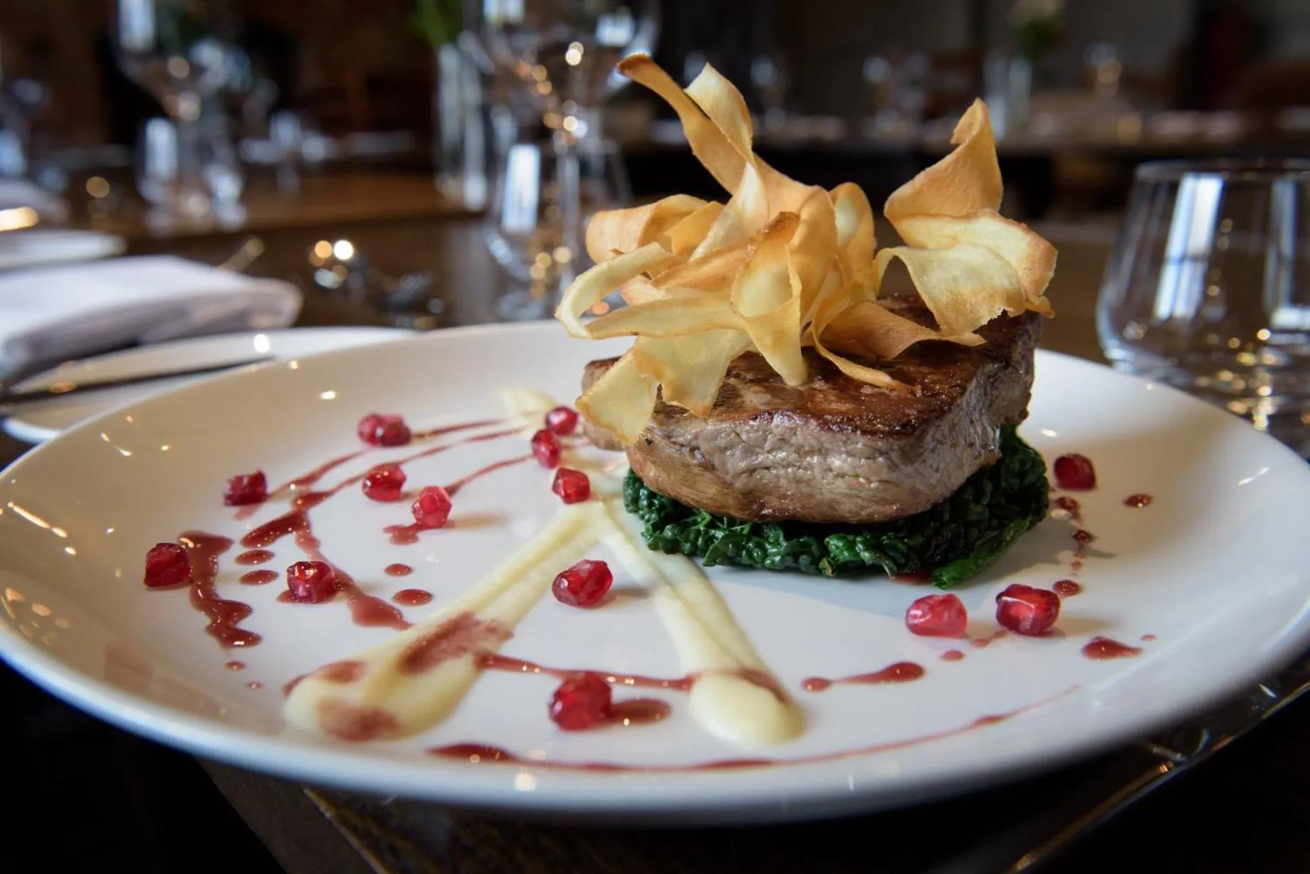 Food close-up in Devonshire Arms Inn