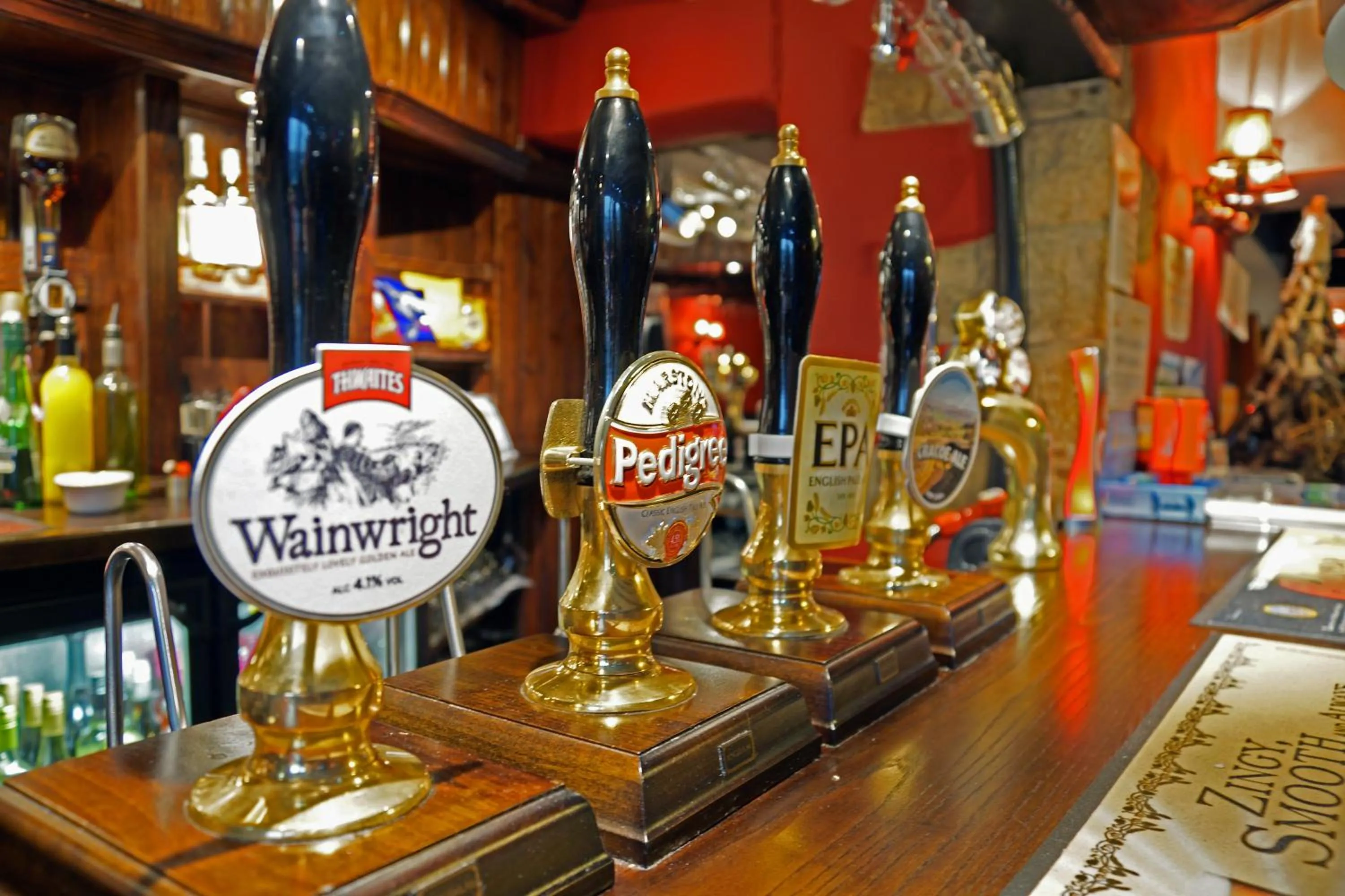 Alcoholic drinks in Devonshire Arms Inn