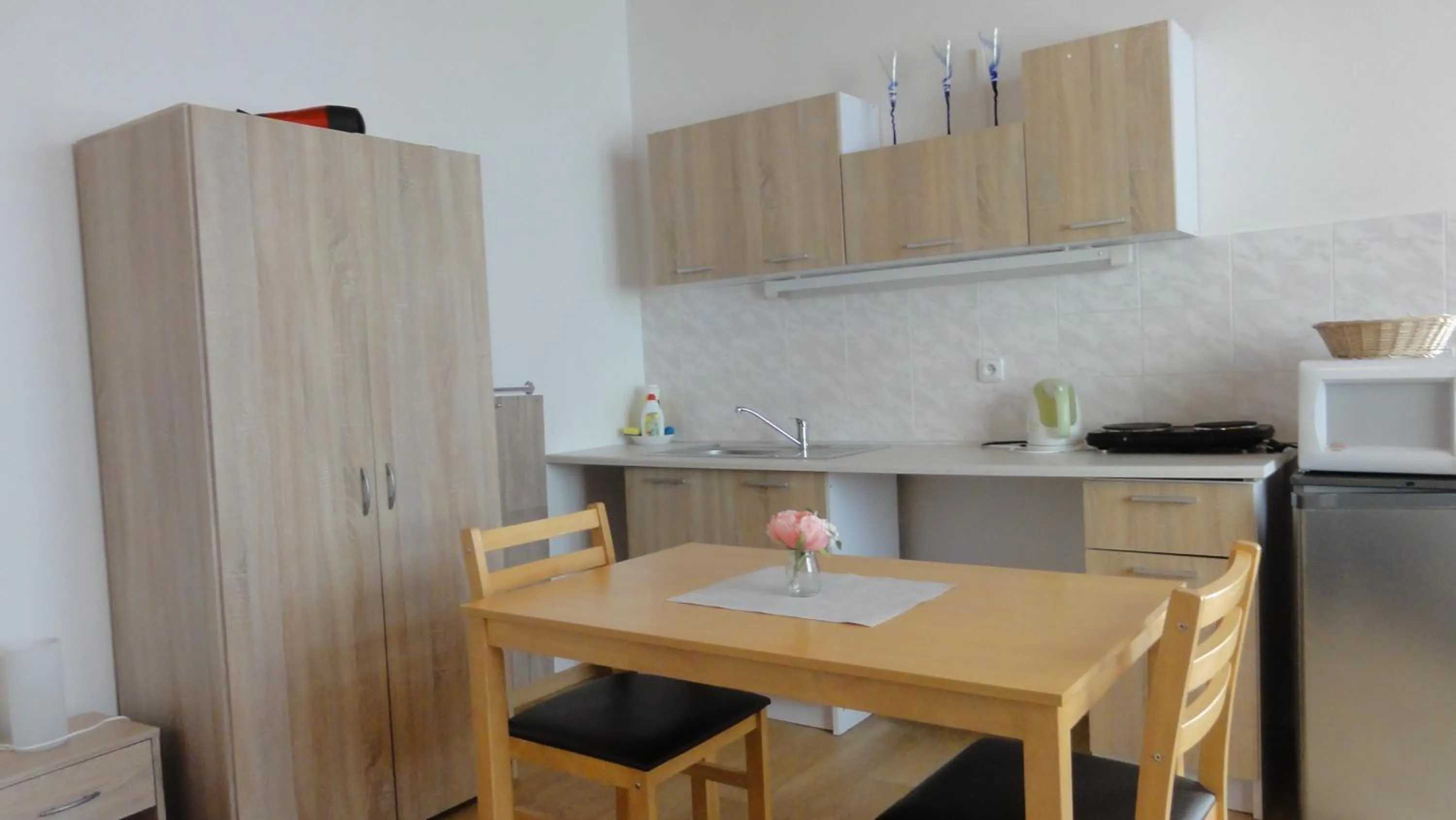 Kitchen or kitchenette in Penzion U Hradeb