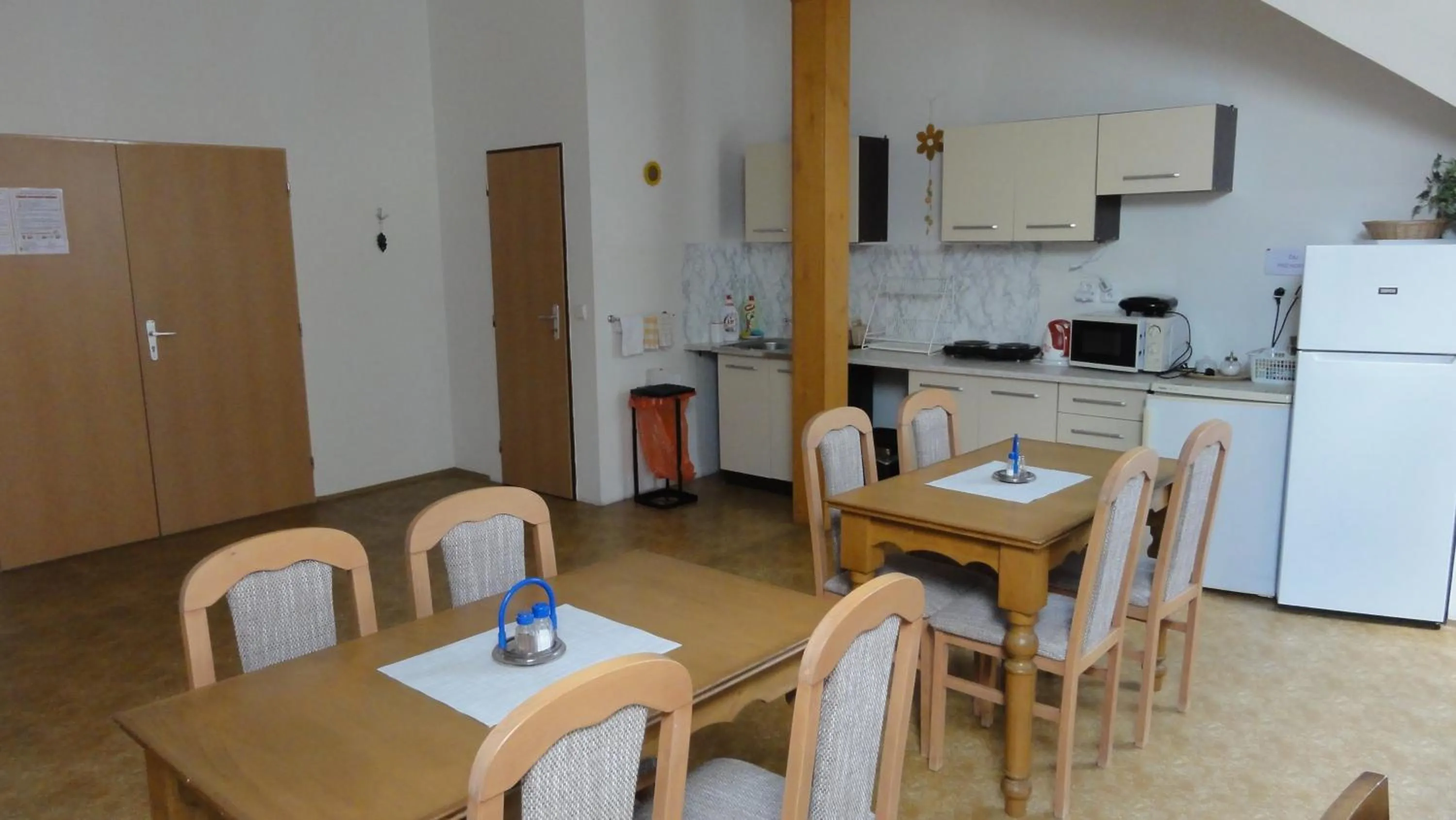 Kitchen or kitchenette in Penzion U Hradeb