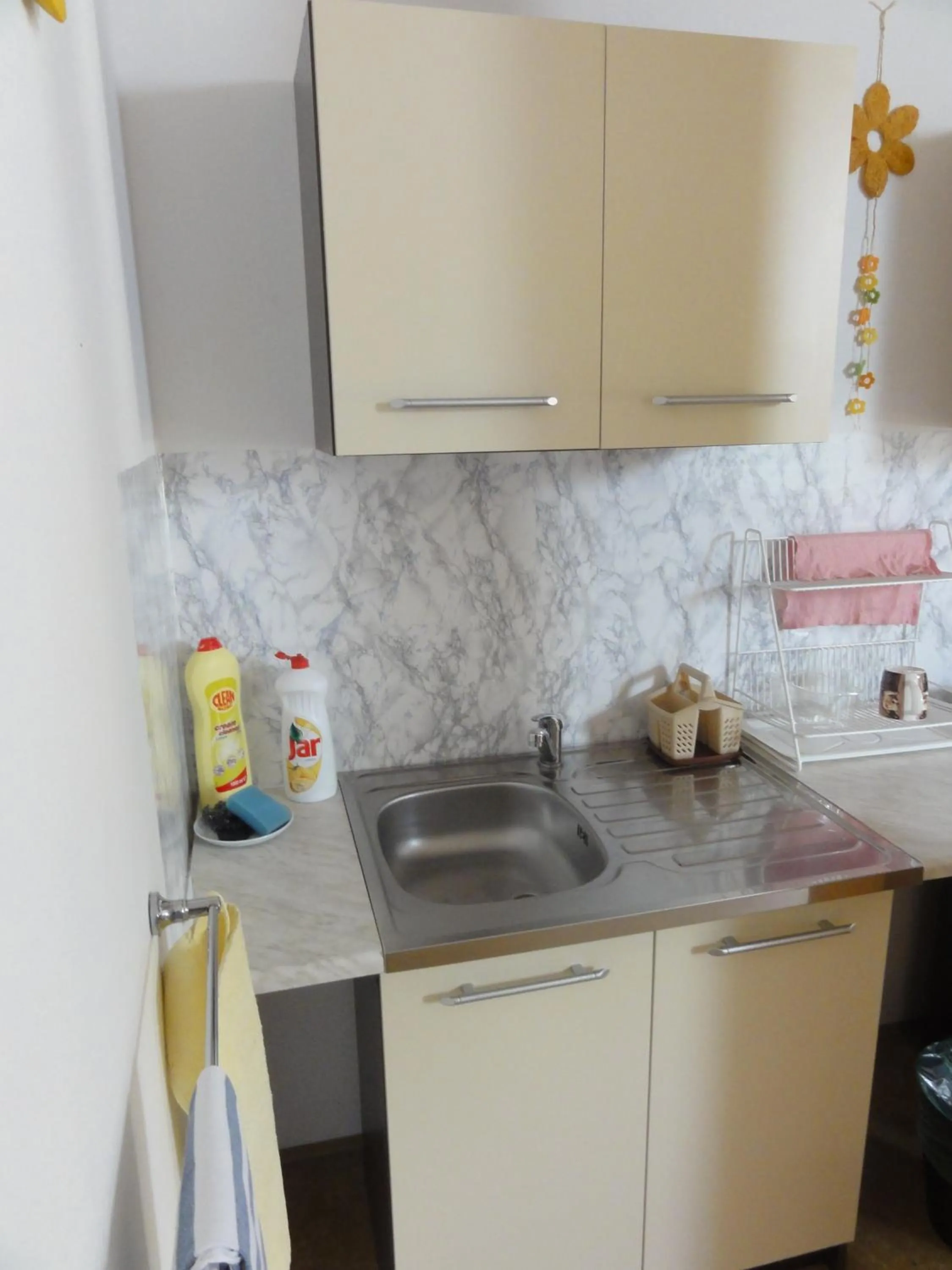Kitchen or kitchenette in Penzion U Hradeb