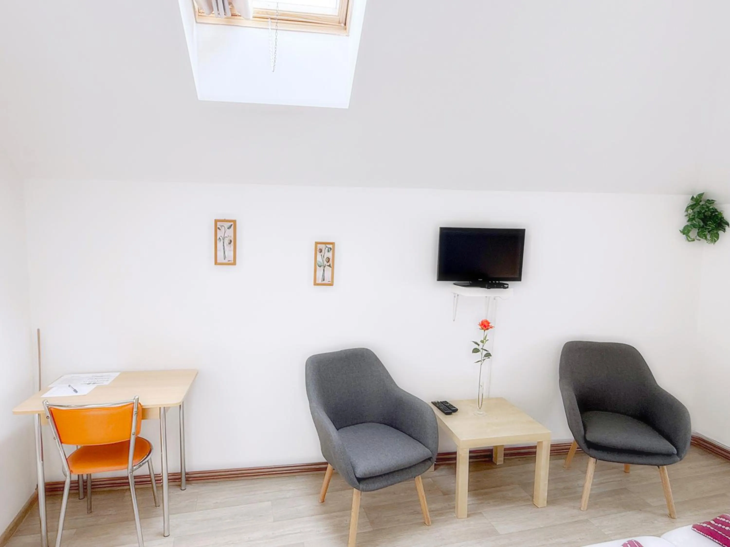 Seating area in Penzion U Hradeb