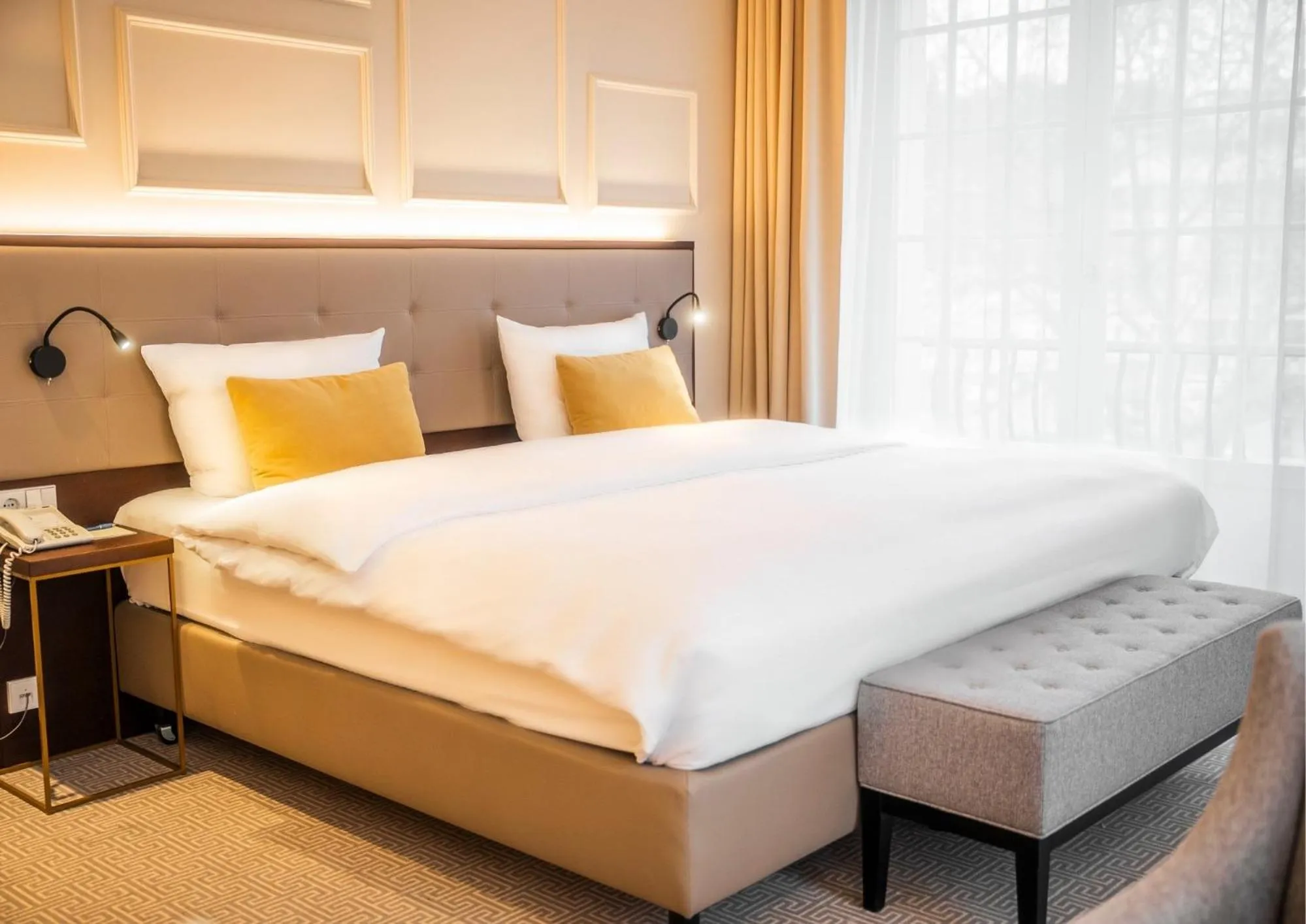 Photo of the whole room, Bed in Parkhotel Kurhaus