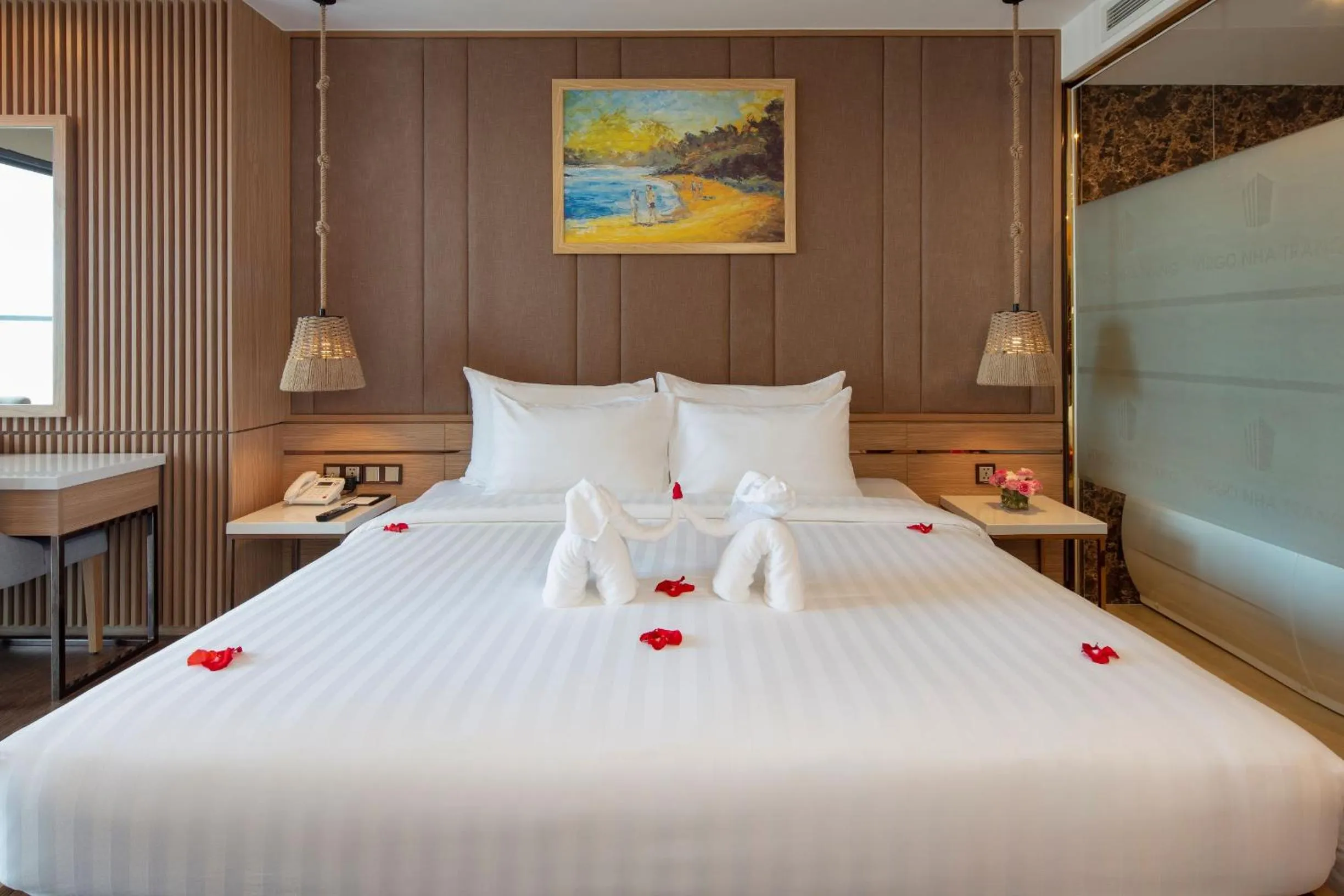 Bed in Virgo Hotel Nha Trang