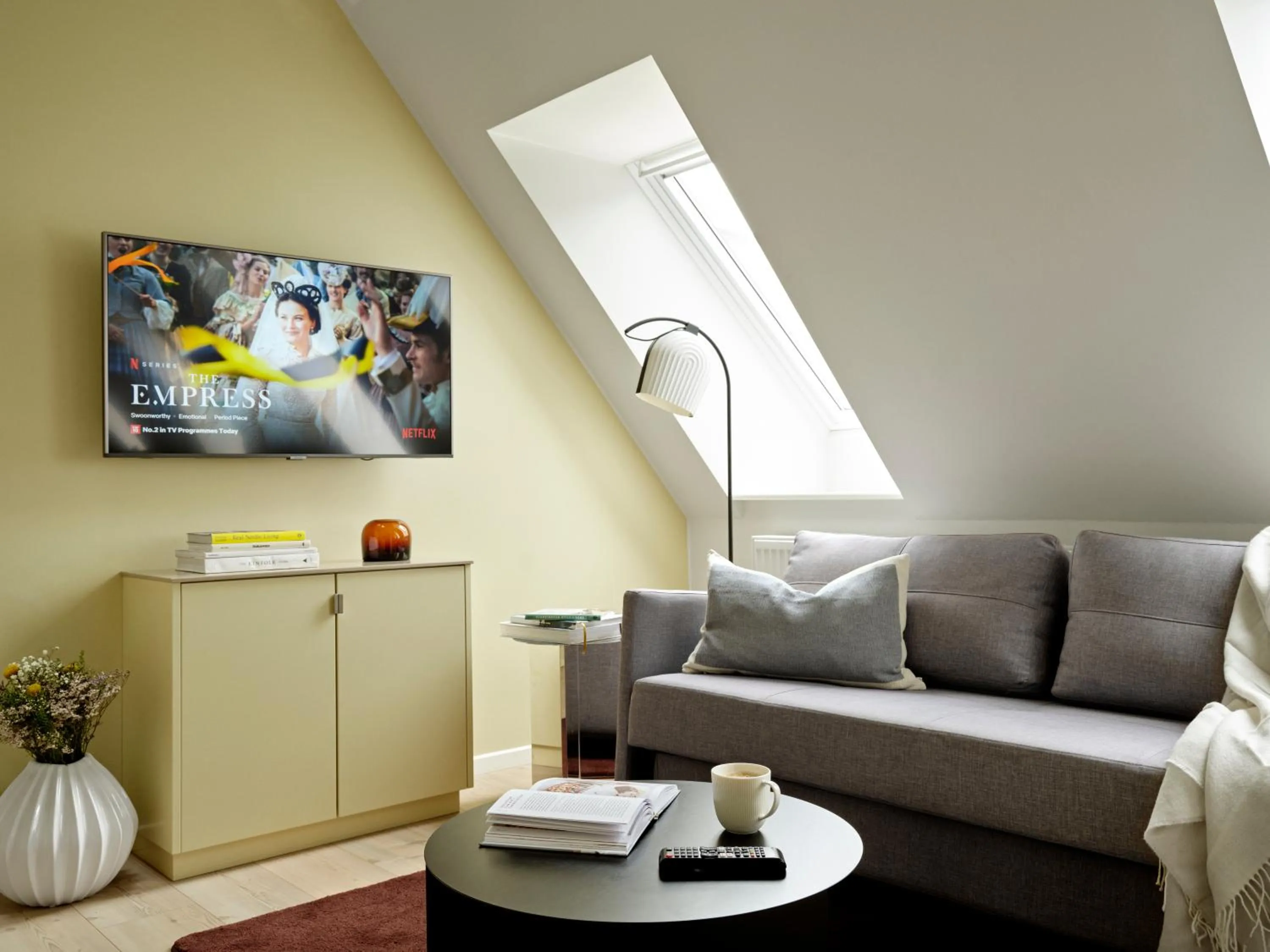 TV and multimedia in Apēron Apartment Hotel