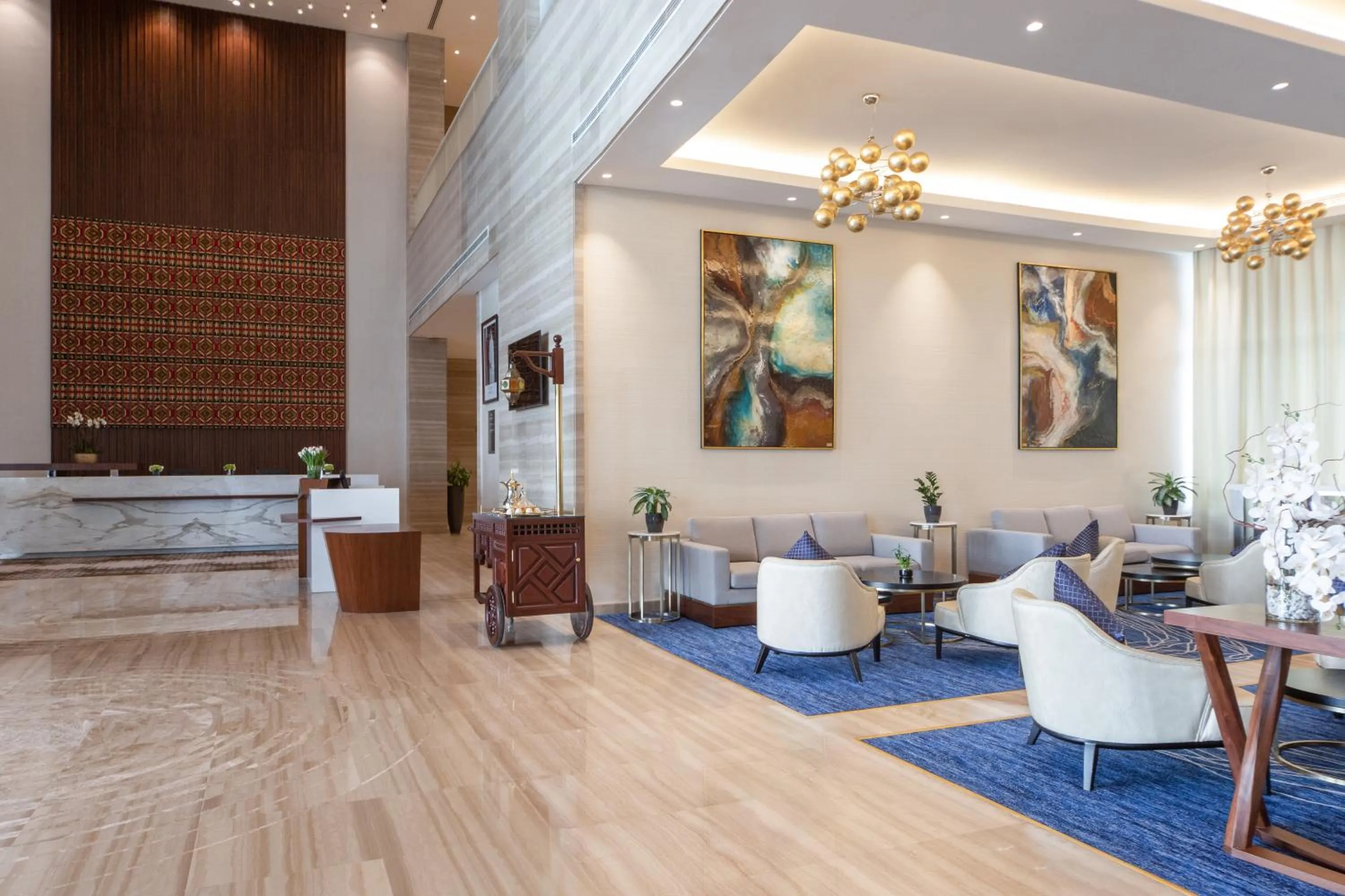 Lobby or reception in dusitD2 Salwa Doha
