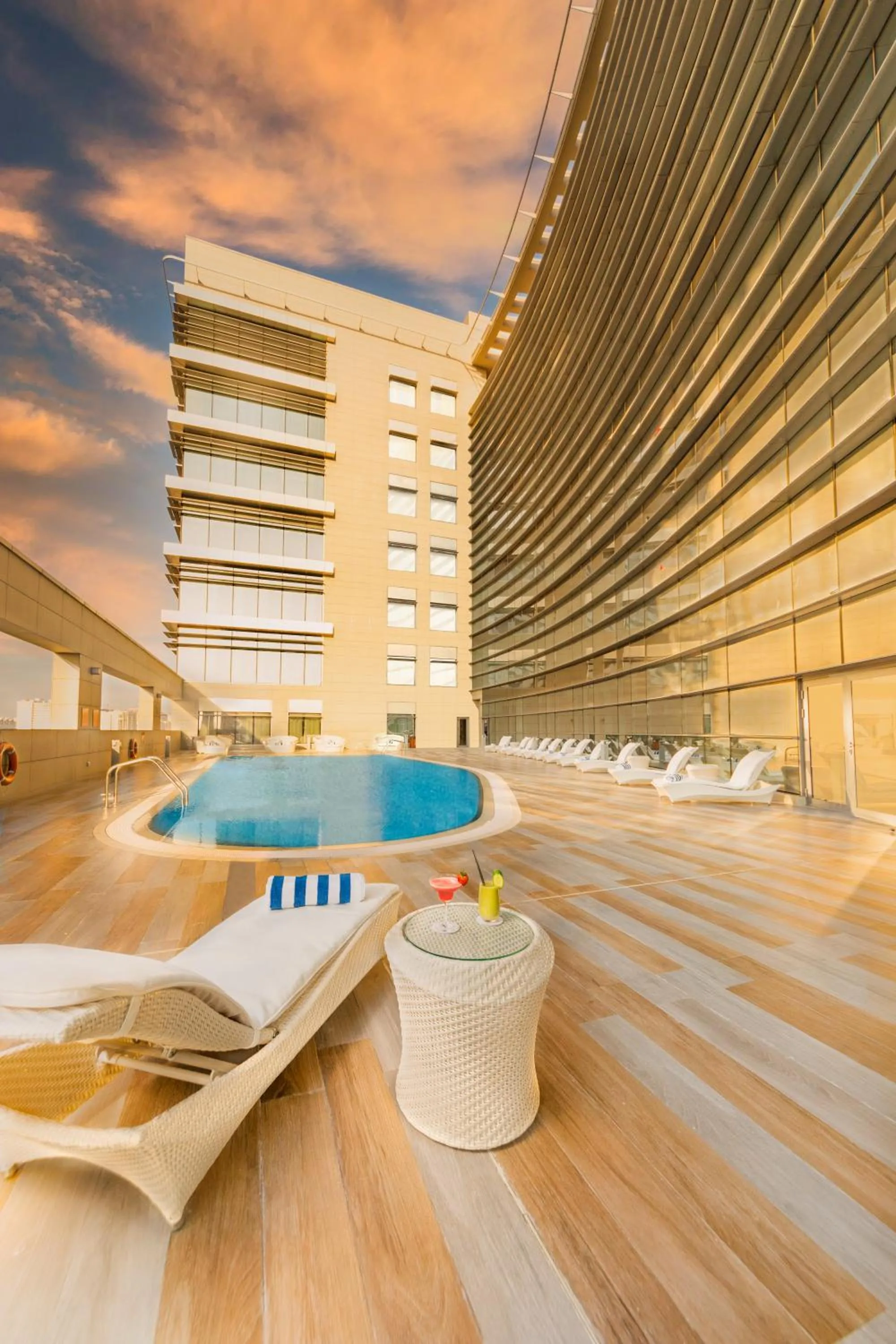 Swimming pool in dusitD2 Salwa Doha