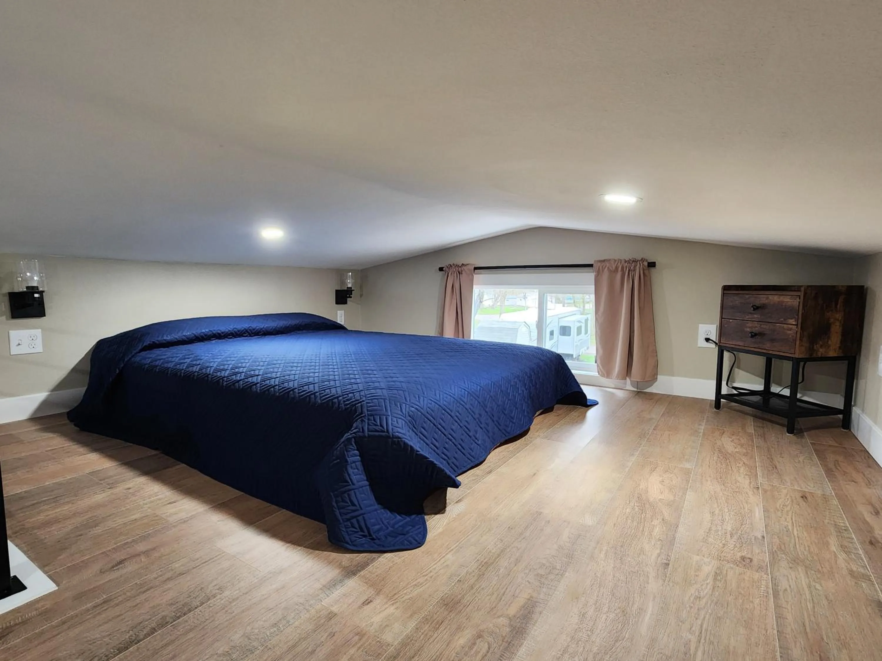 Bed in Riverside Resort