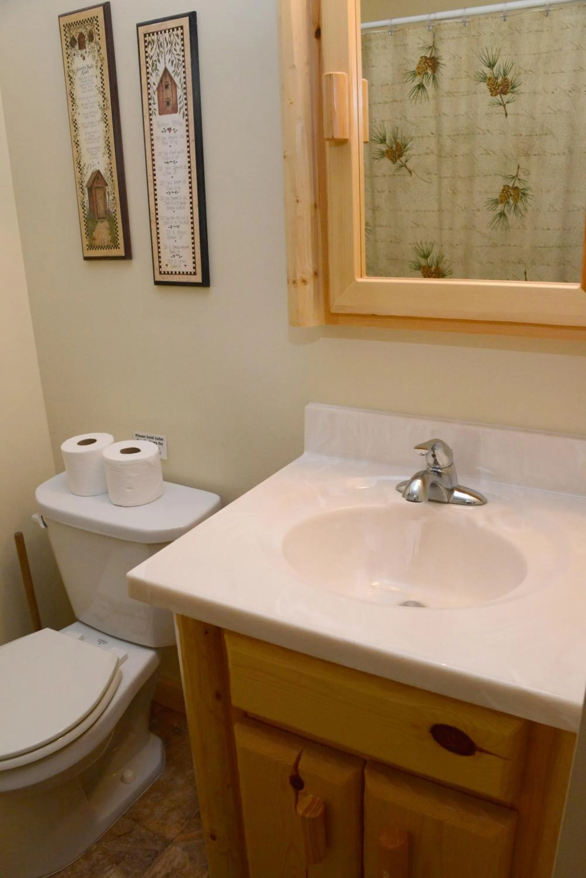 Shower in Riverside Resort