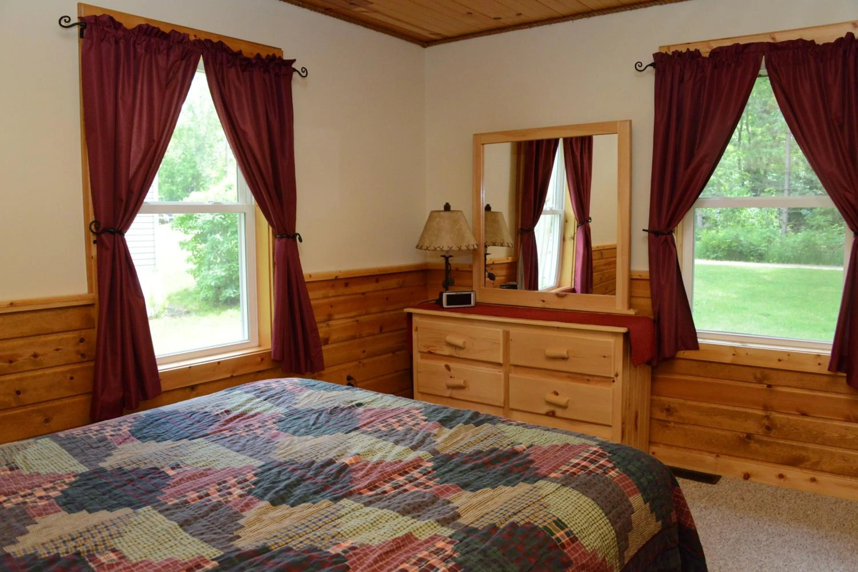 Bed in Riverside Resort