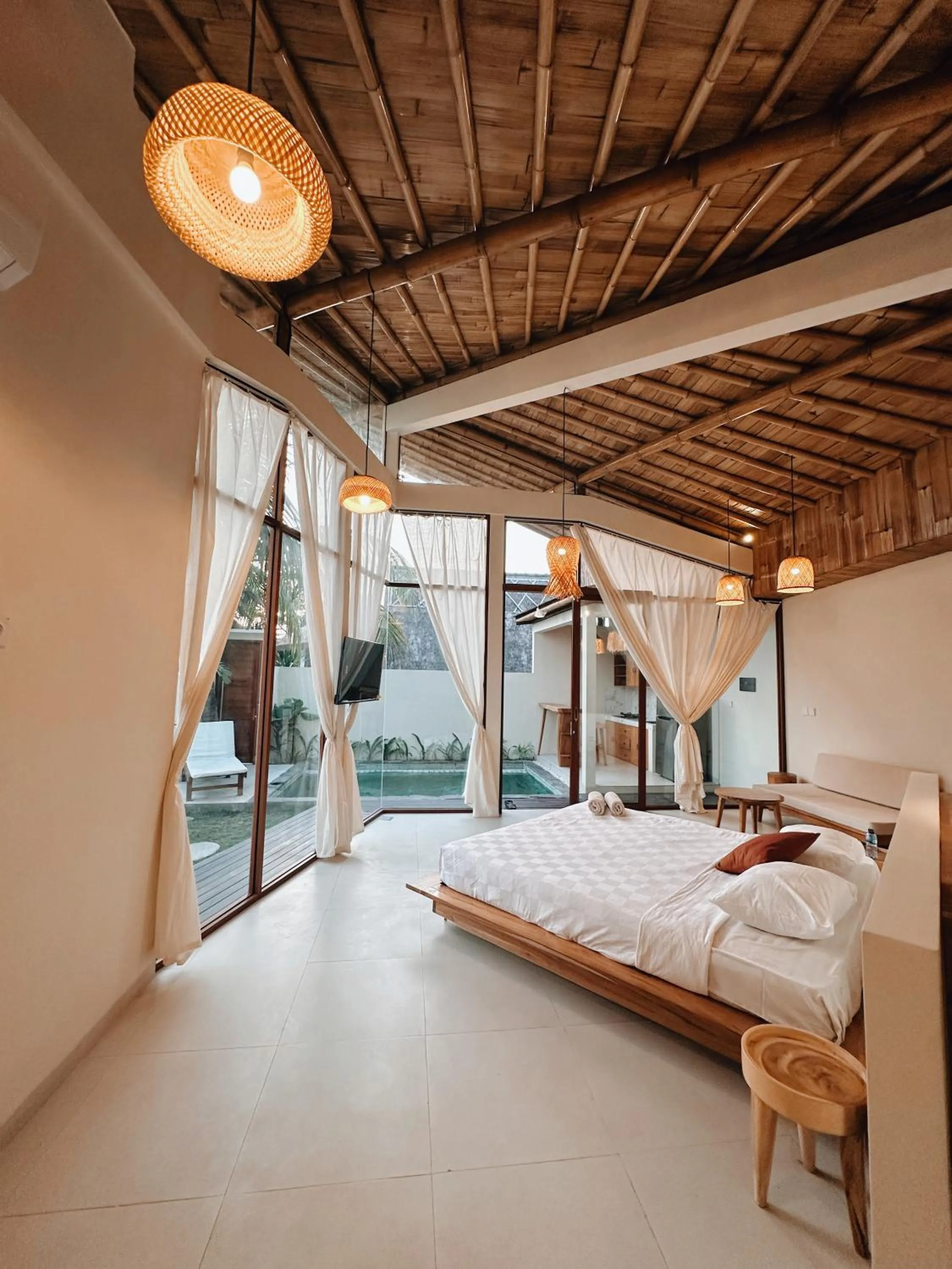 Bedroom, Bed in Capila Villa Bali