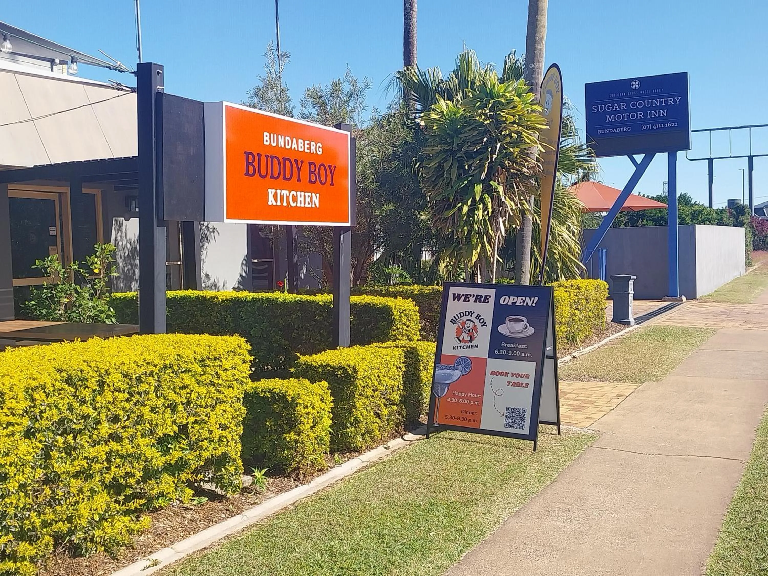 Restaurant/places to eat in Sugar Country Motor Inn