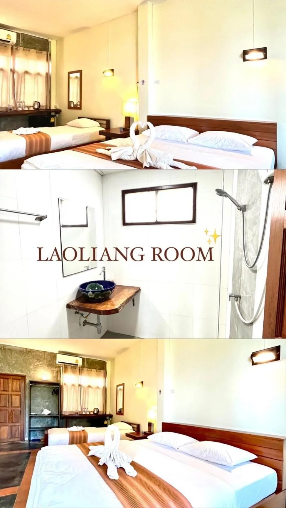 Bed in The Chevalley Beach Resort