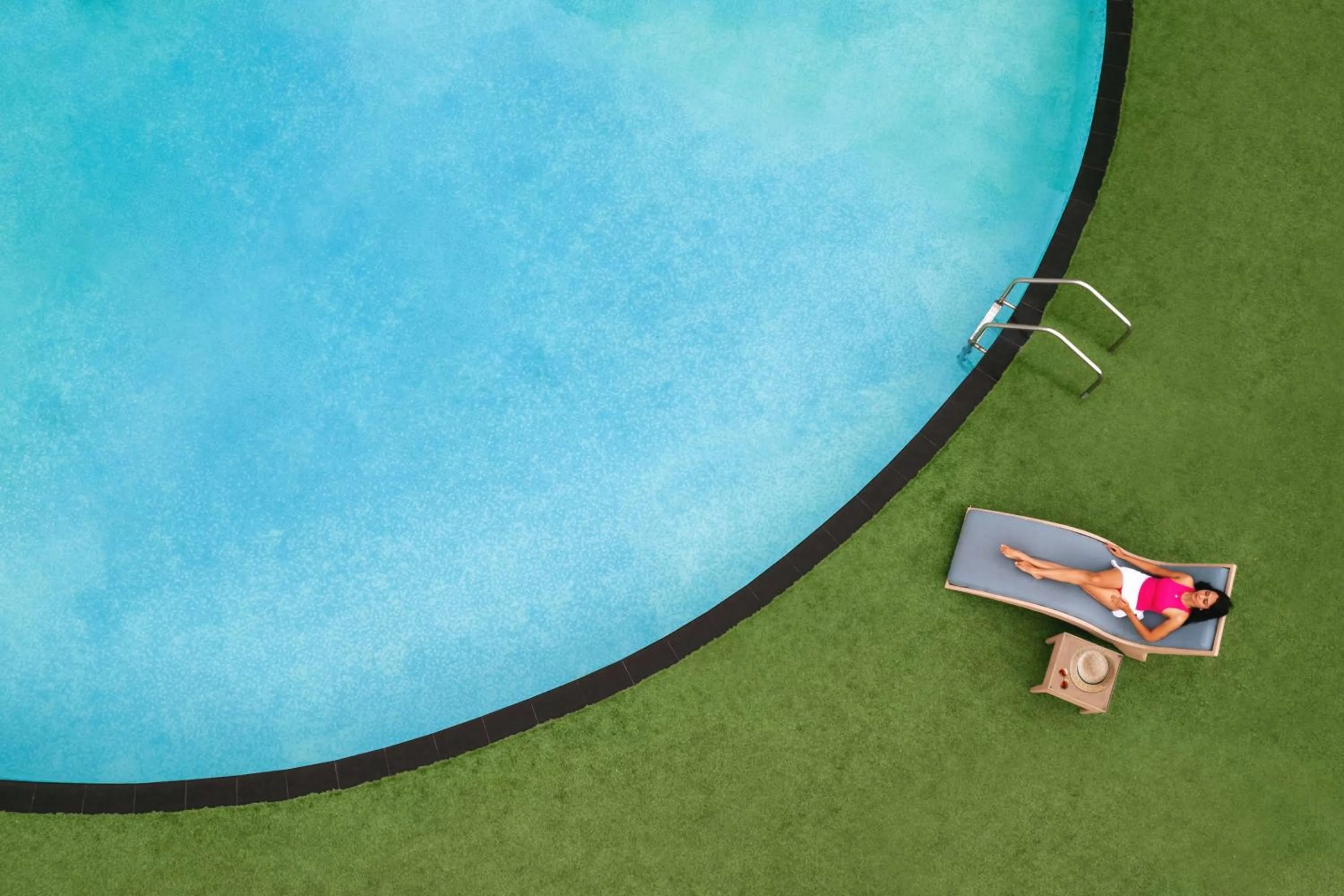 Pool view in Radisson Blu Hotel Ranchi