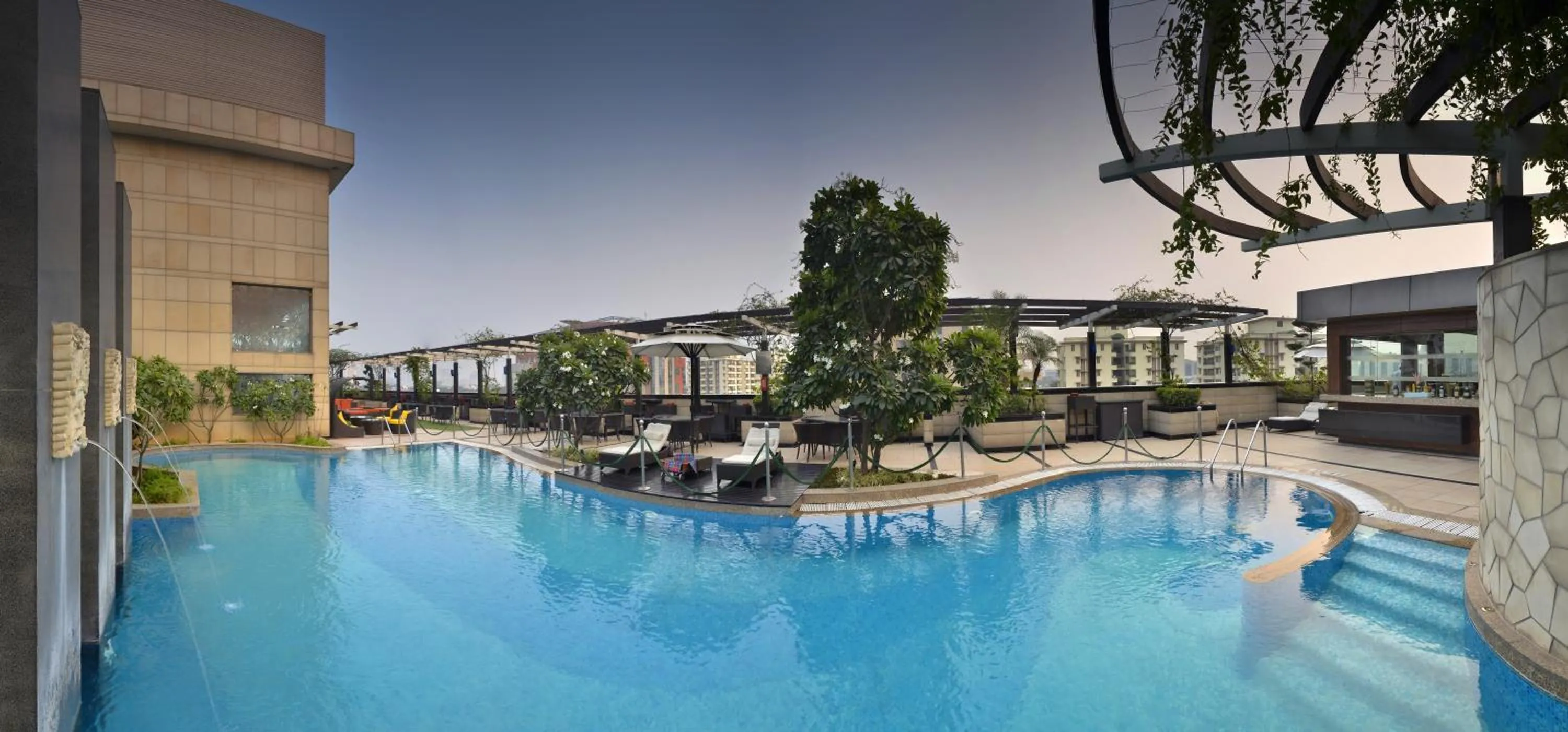 Pool view in Park Plaza Gurgaon