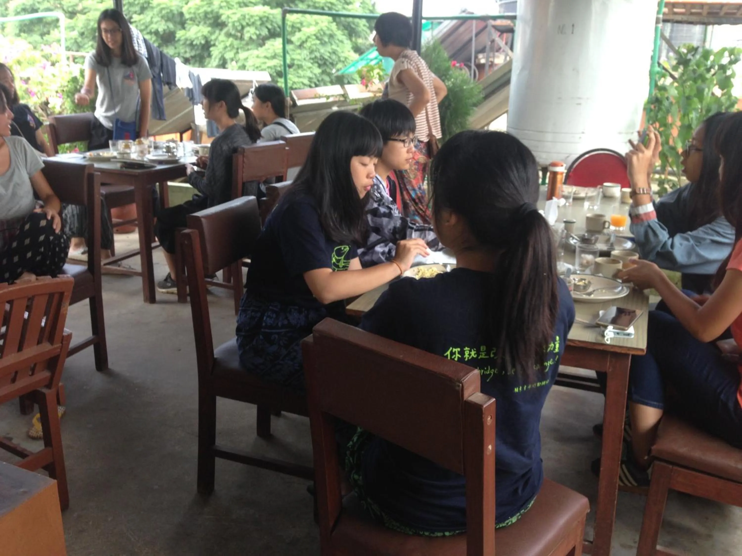 Breakfast in hotel Backpackers inn