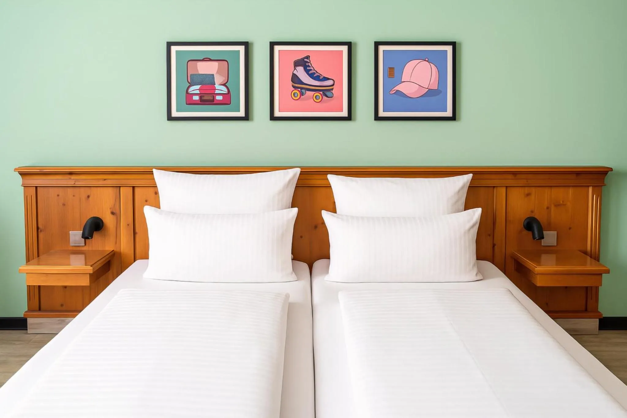 Photo of the whole room, Bed in Garner Hotel Munich - Messe by IHG