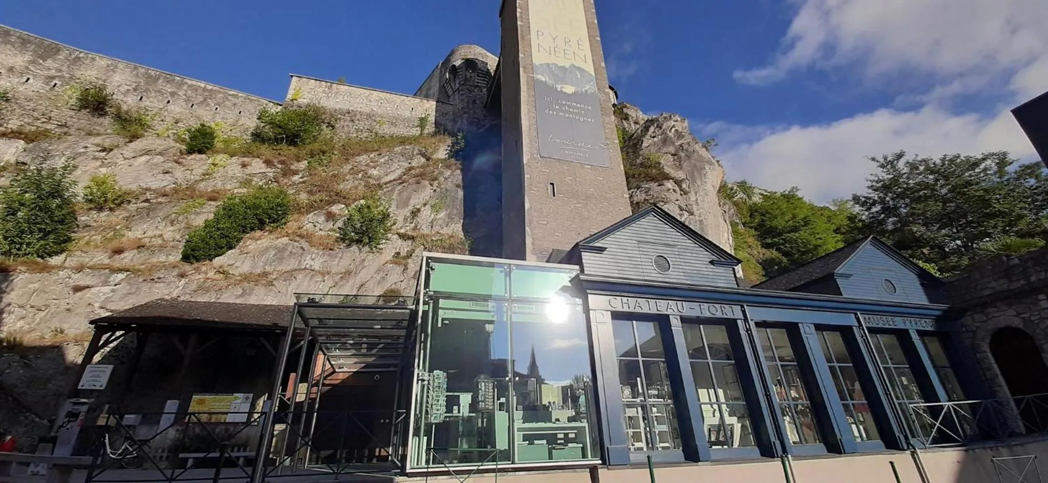 View (from property/room) in Logis Hôtel Castel de Mirambel