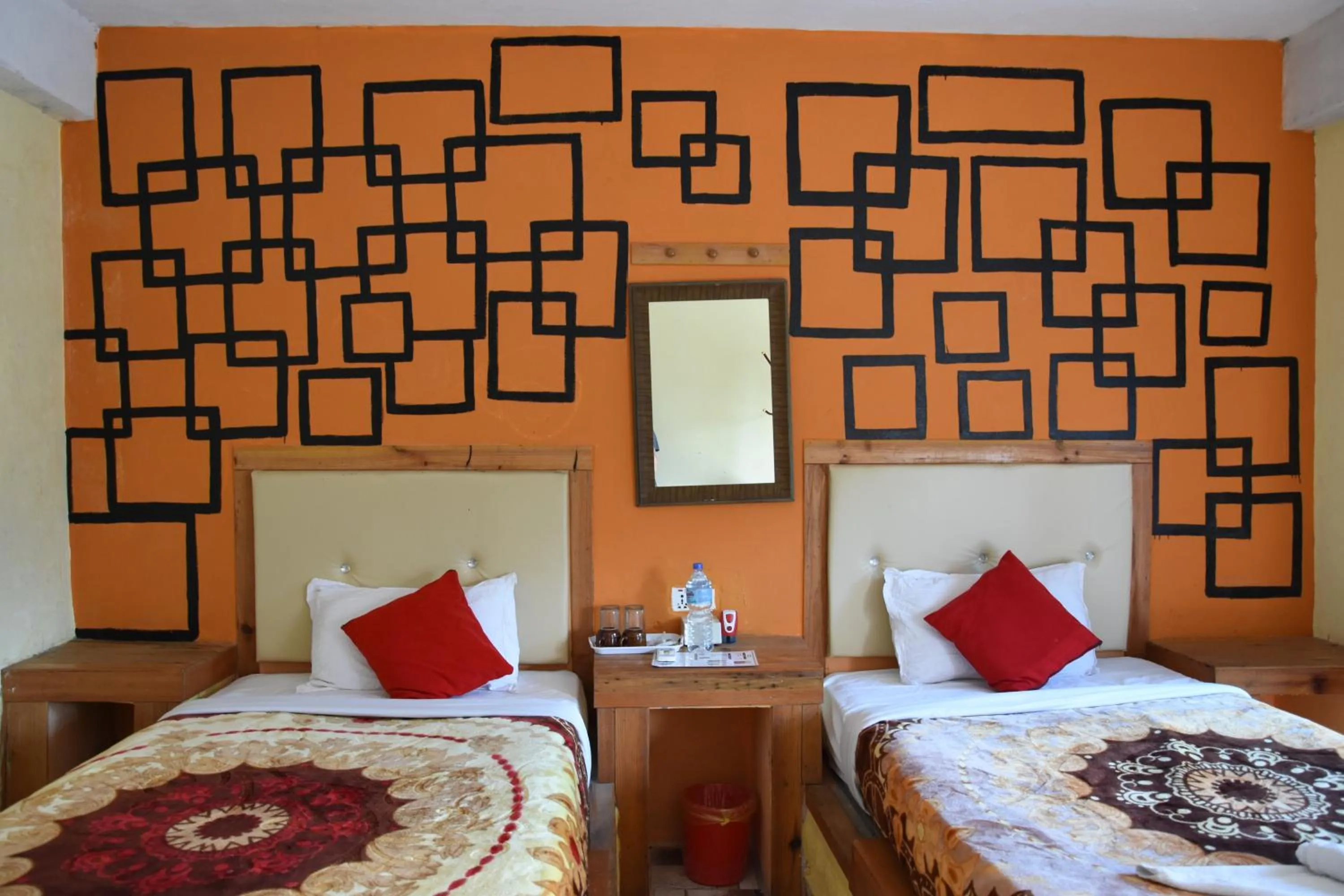 Bed in Hong Qi Hotel