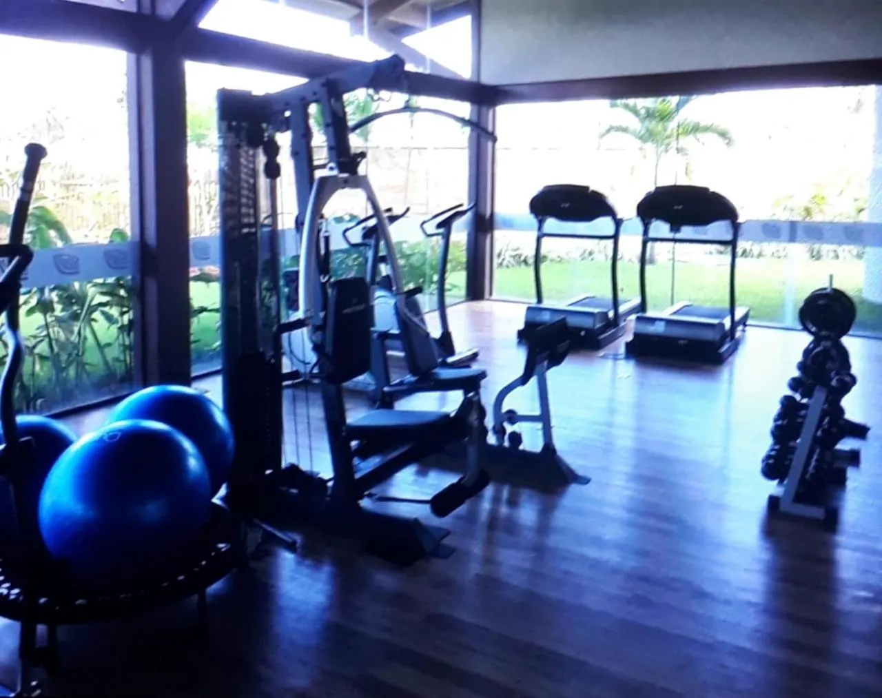 Fitness centre/facilities in Flat Oka beach residence luxo