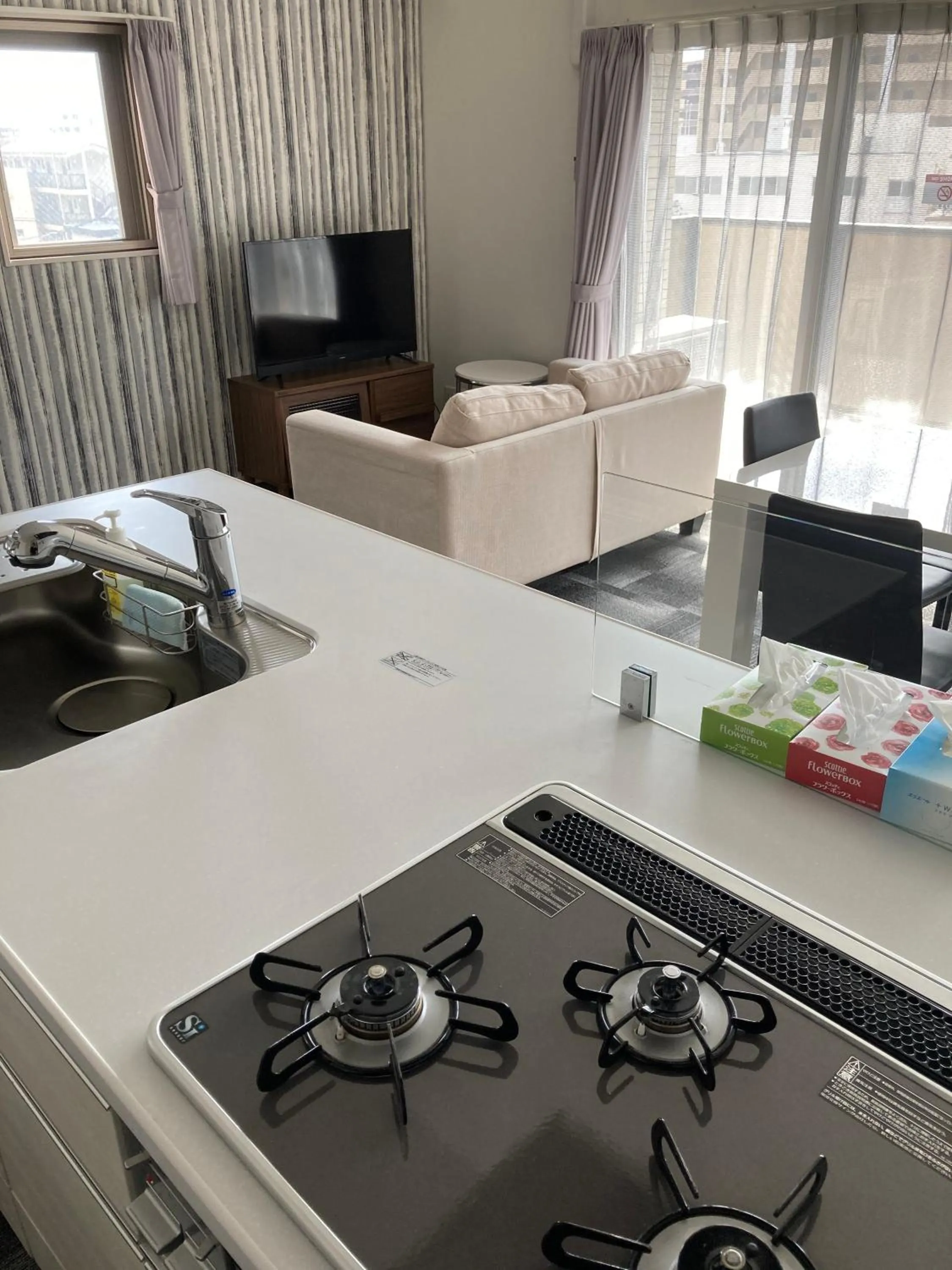 Kitchen or kitchenette in A.T. Hotel Hakata