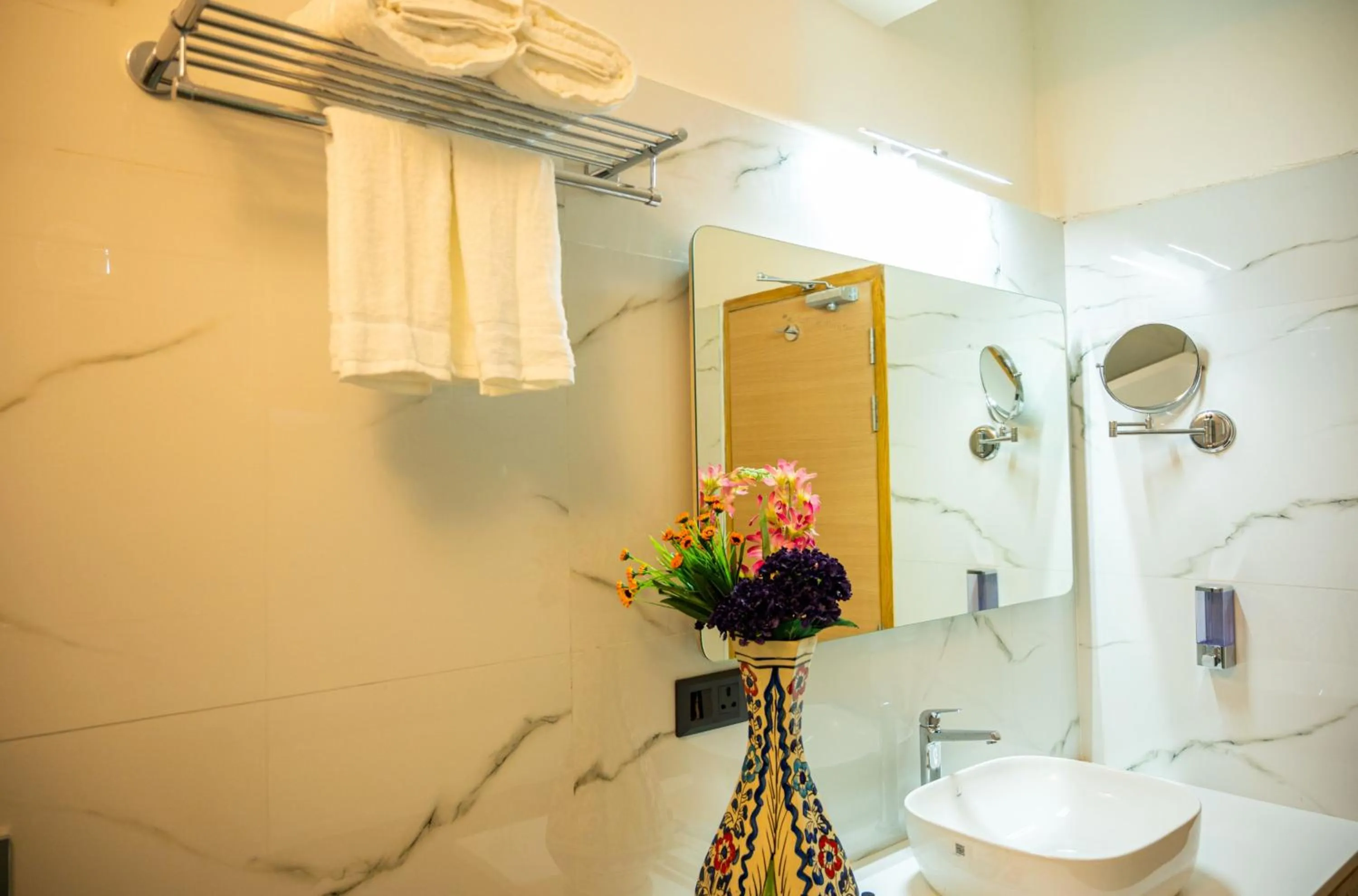 Toilet in Hotel Meraden Opus , Anjuna Beach Goa