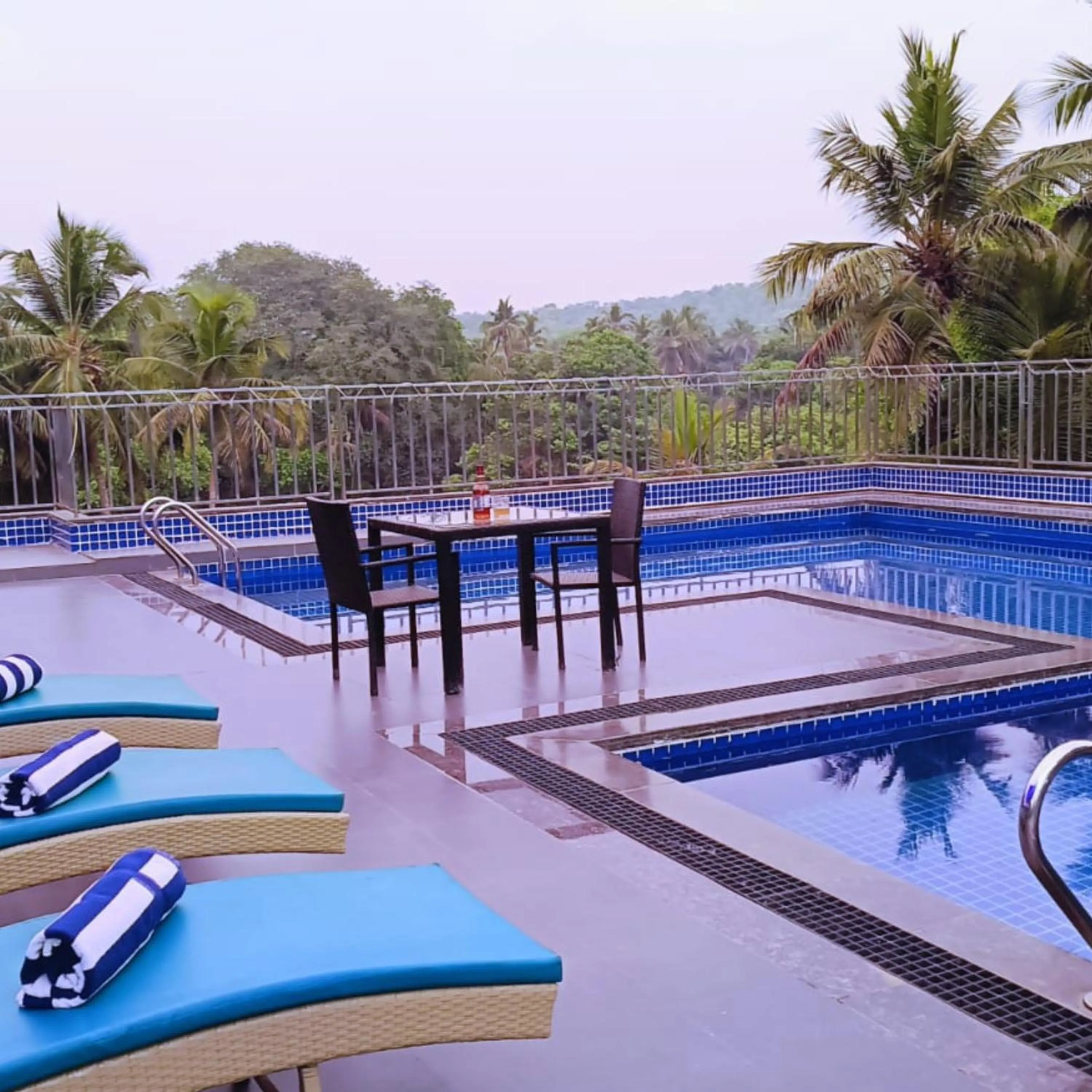 Swimming pool in Hotel Meraden Opus , Anjuna Beach Goa
