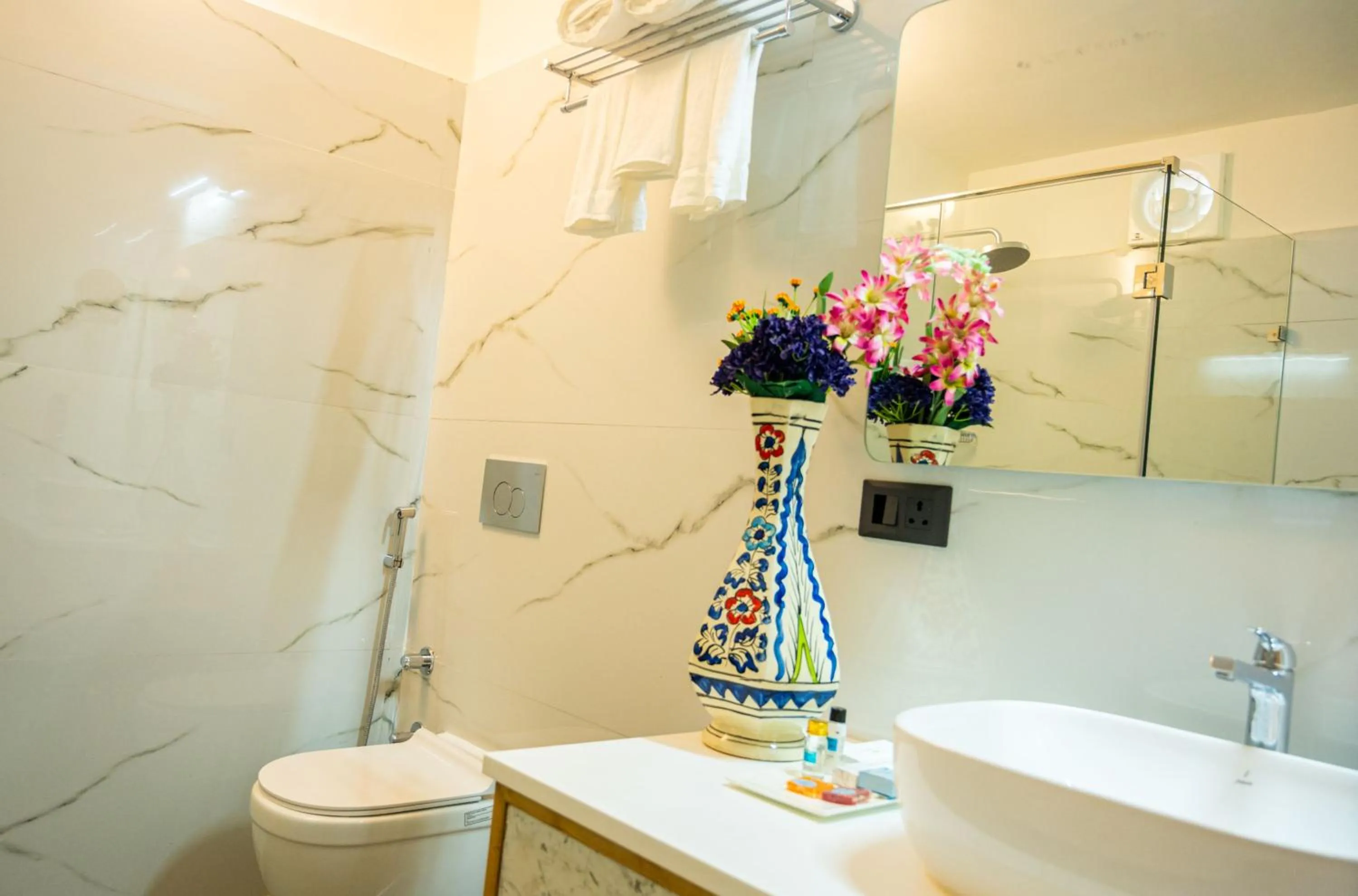 Bathroom in Hotel Meraden Opus , Anjuna Beach Goa