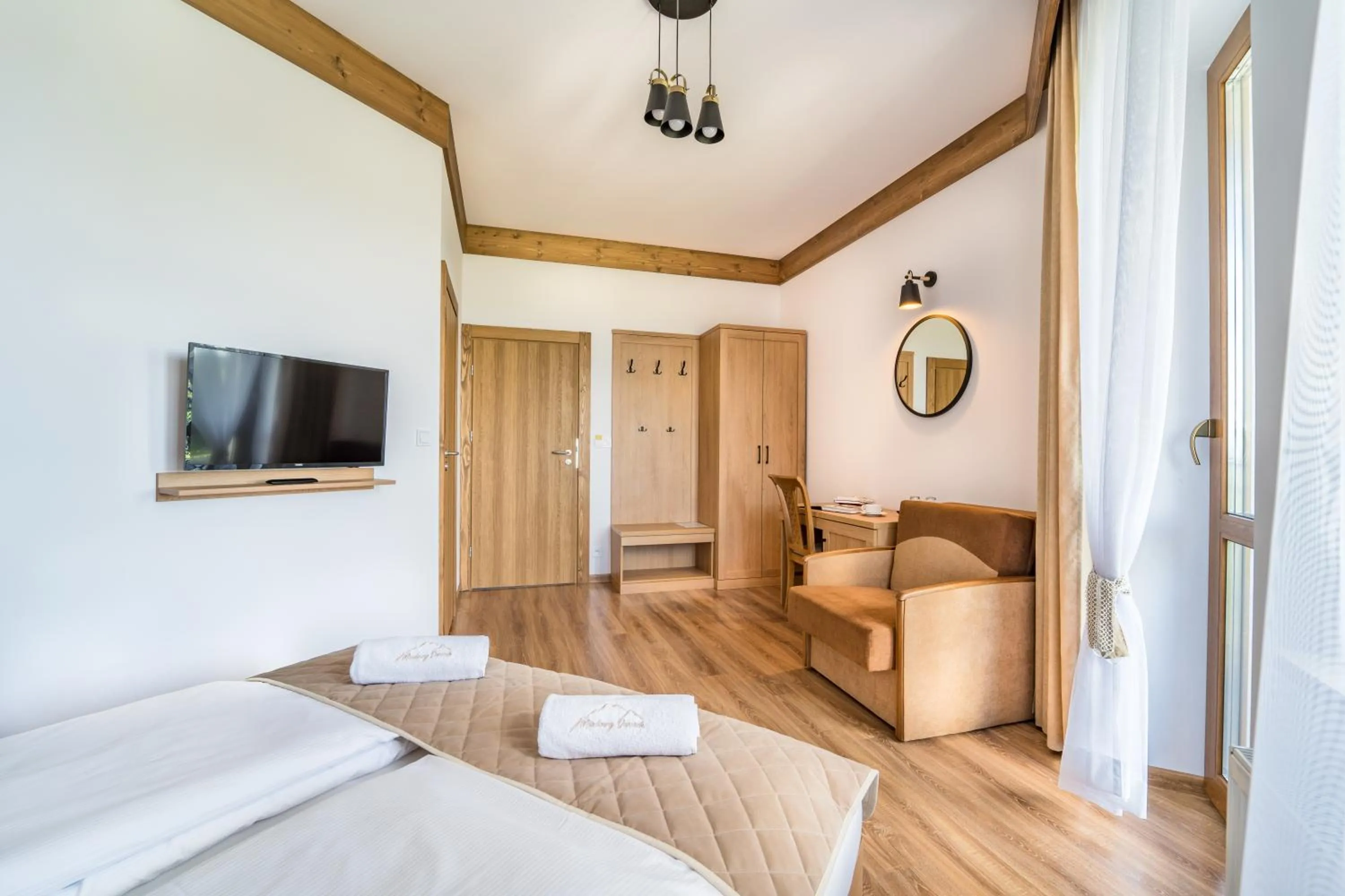 Photo of the whole room, Bed in Miodowy Dworek