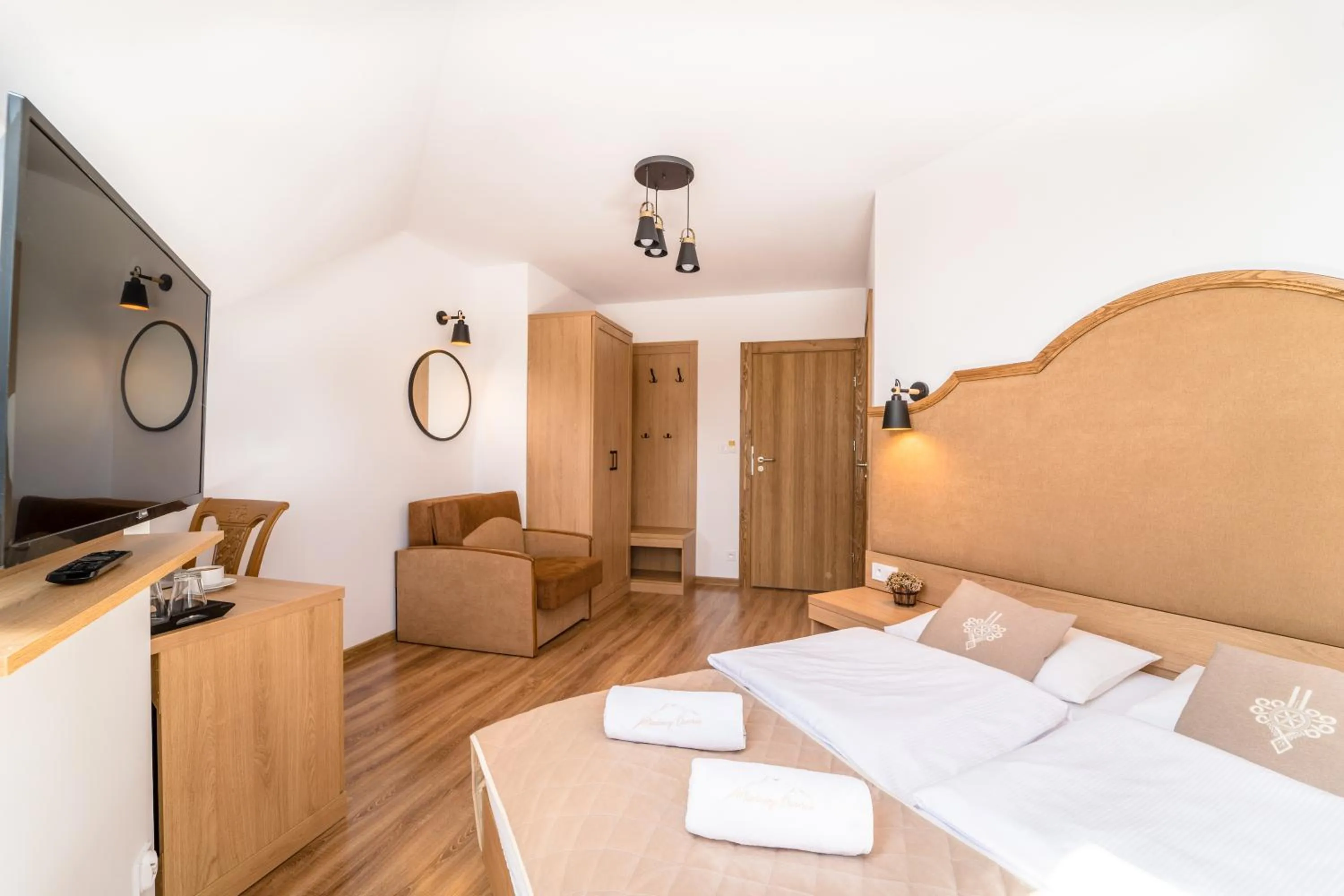 Photo of the whole room, Bed in Miodowy Dworek