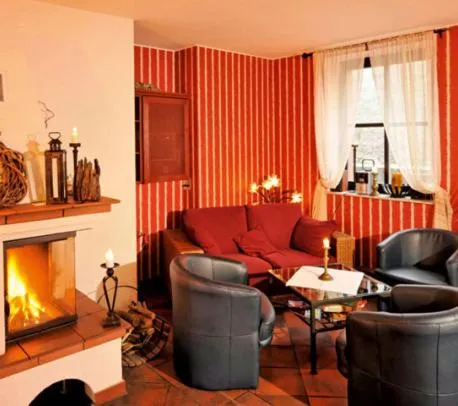 Seating area in Hubertusbaude