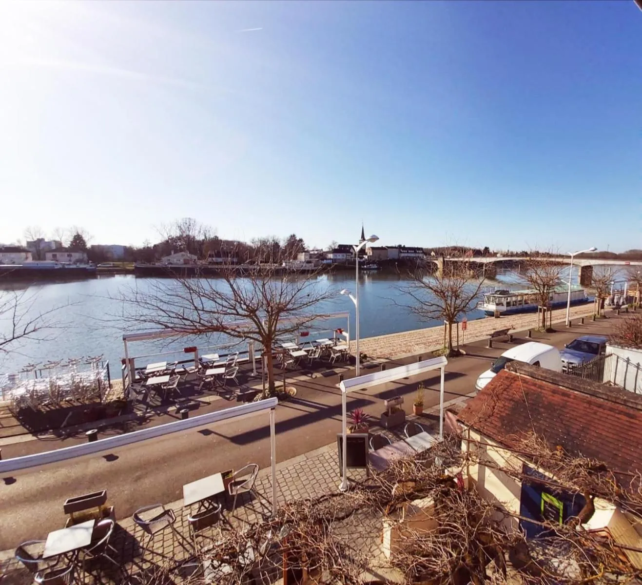 River view in Les chambres de la Cotinière - Bord de Saône - St Jean de Losne