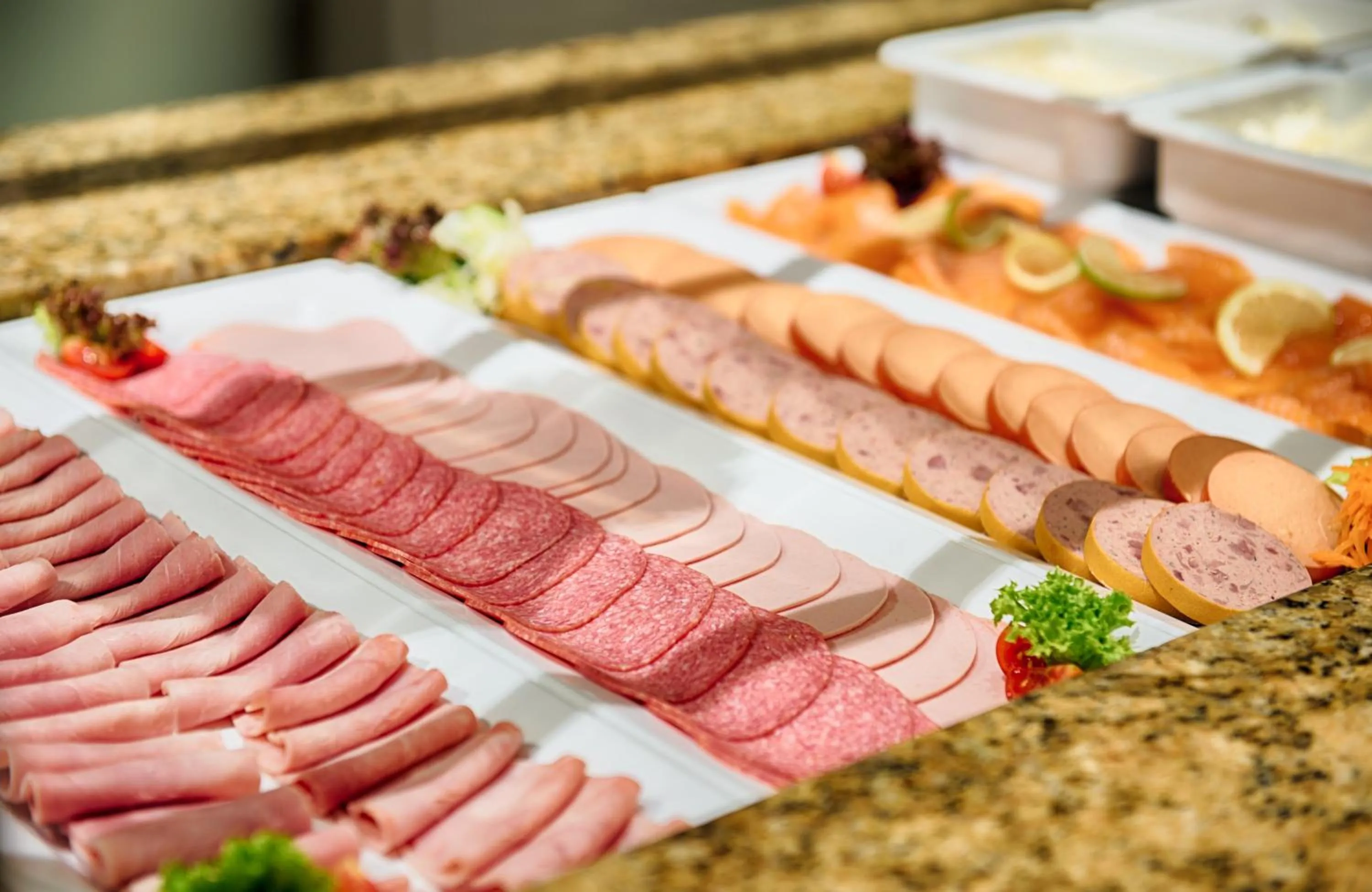 Buffet breakfast in Leonardo Hotel Düsseldorf City Center