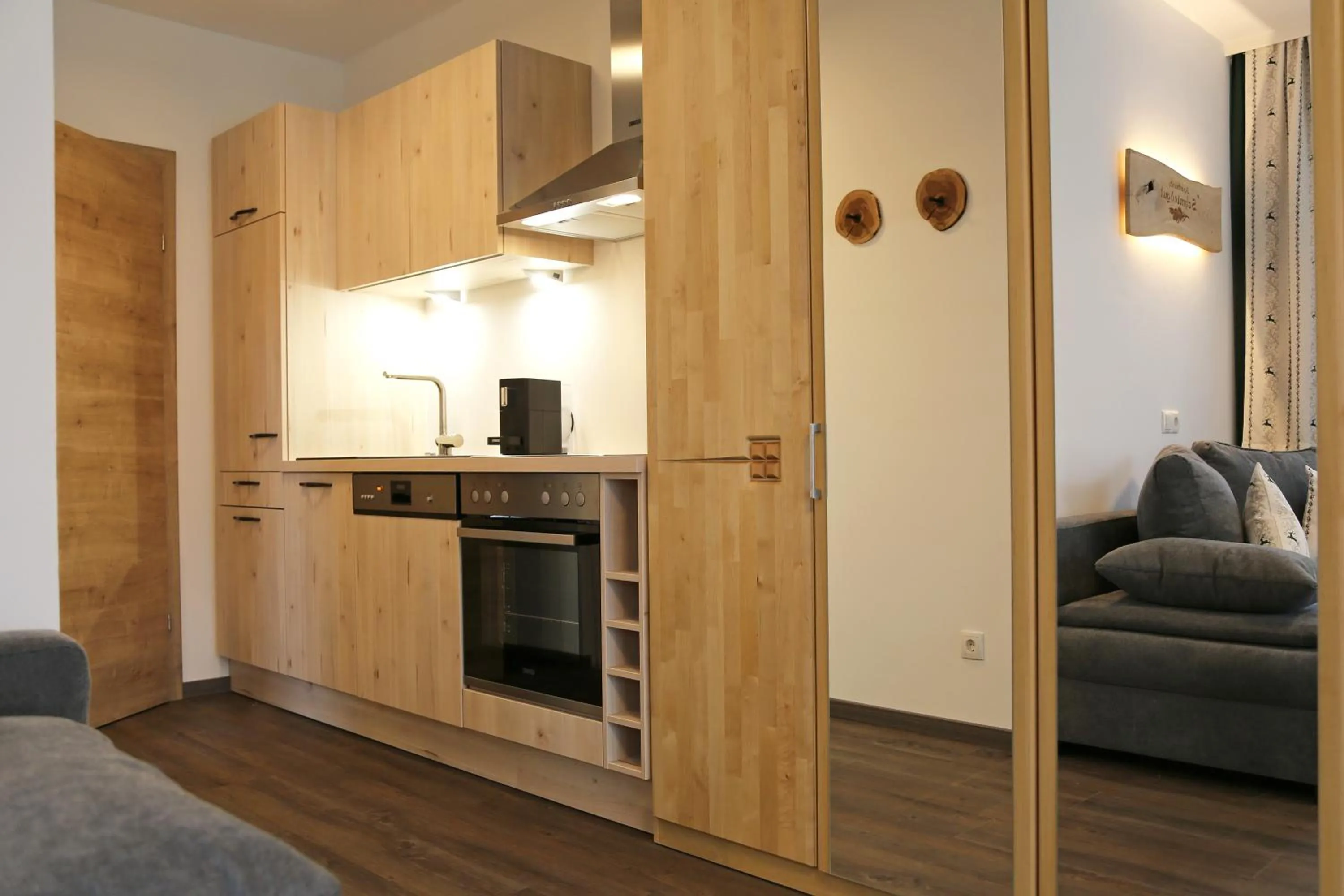 Kitchen or kitchenette in Apartments Schmiedgut