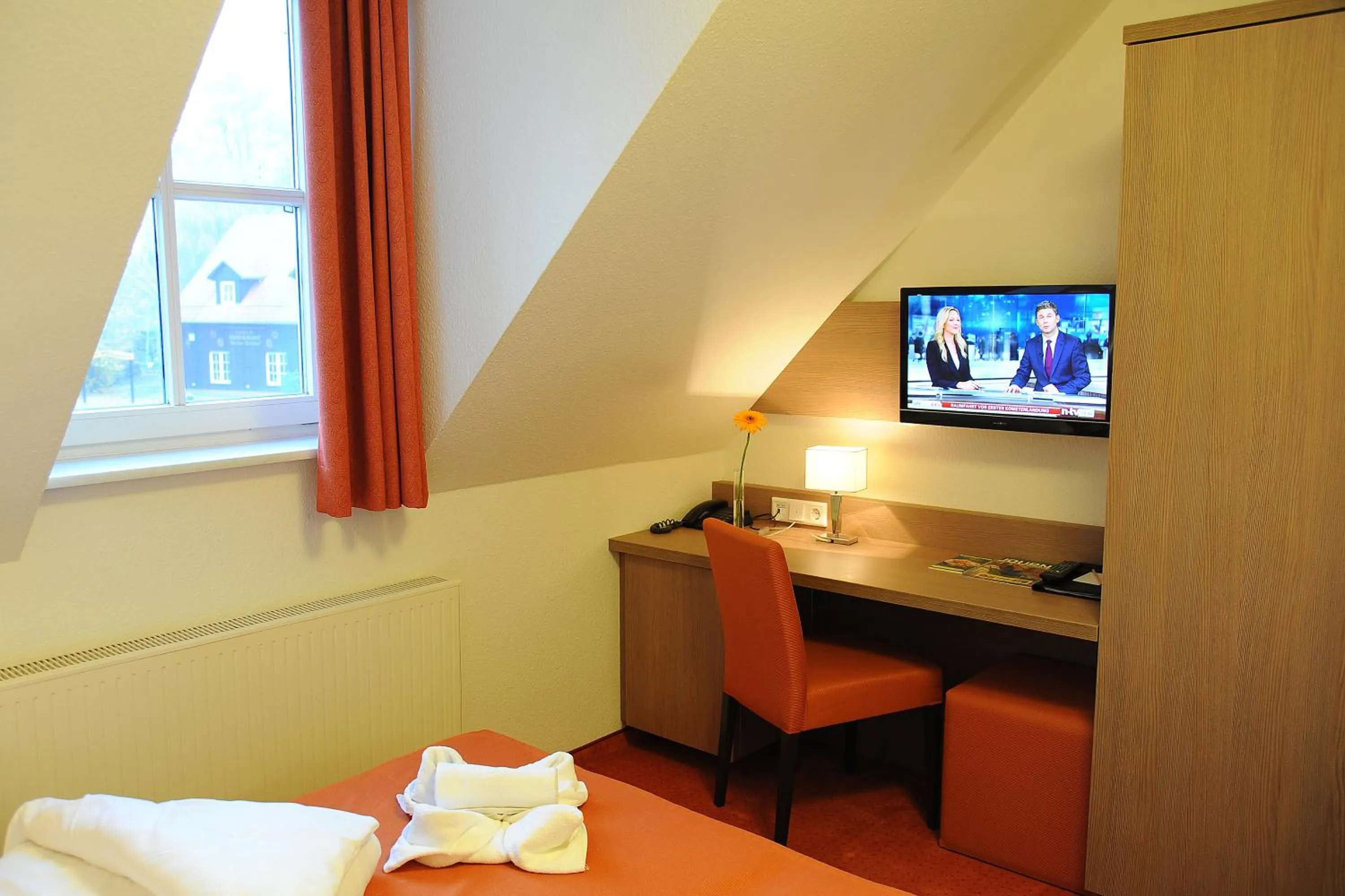 Seating area, Bed in Hotelanlage Starick