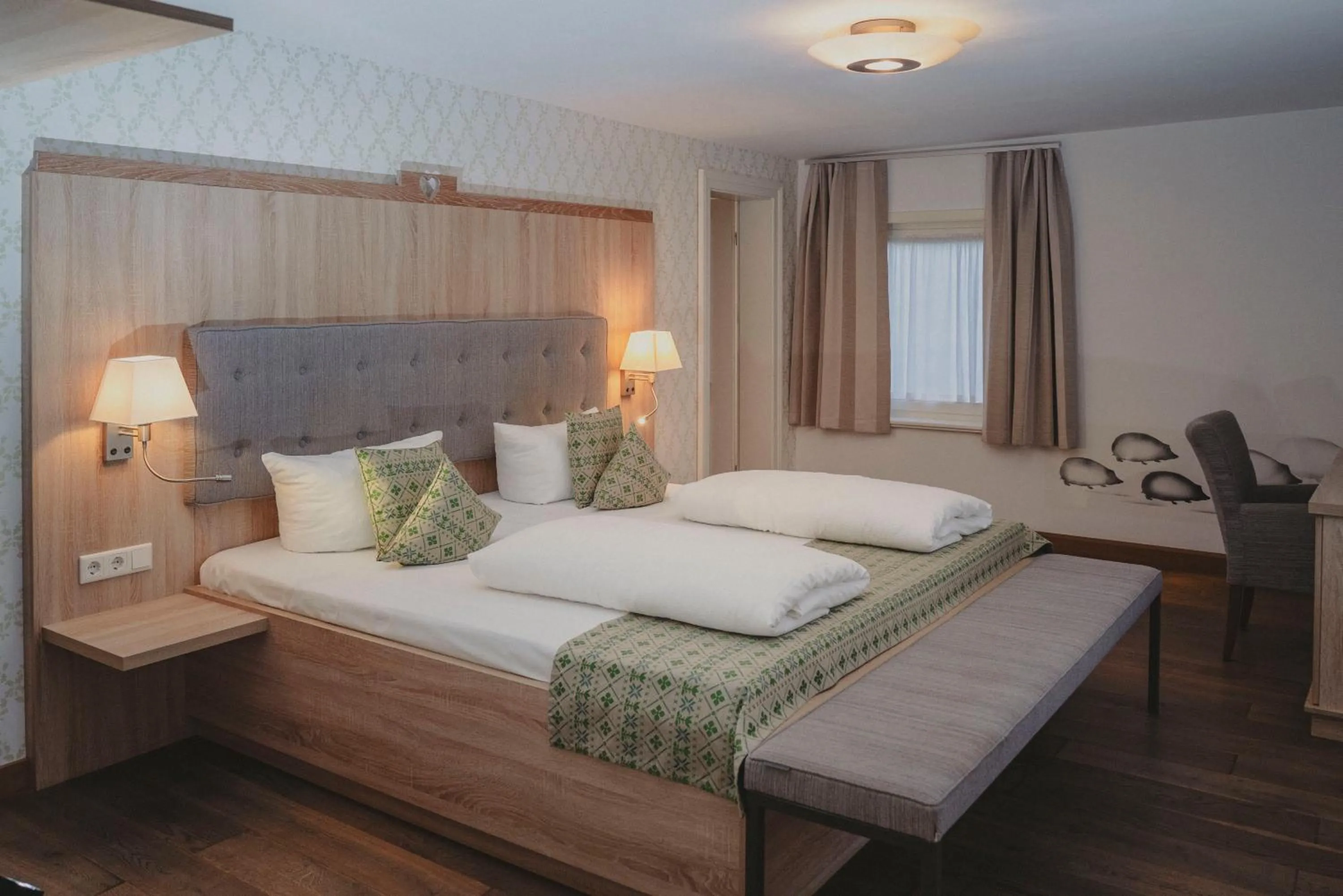 Bed in Hotelanlage Starick