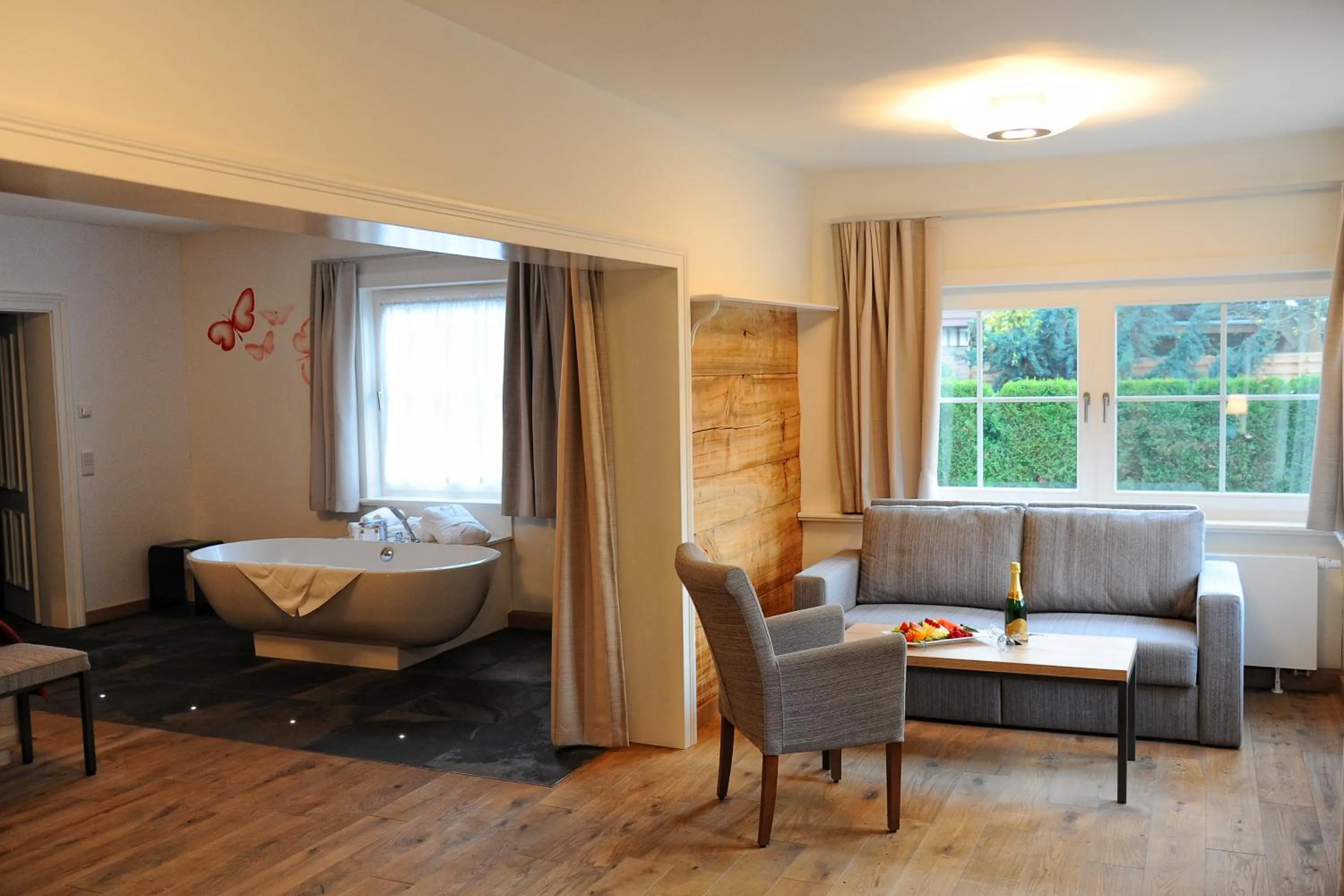 Seating area, Bed in Hotelanlage Starick