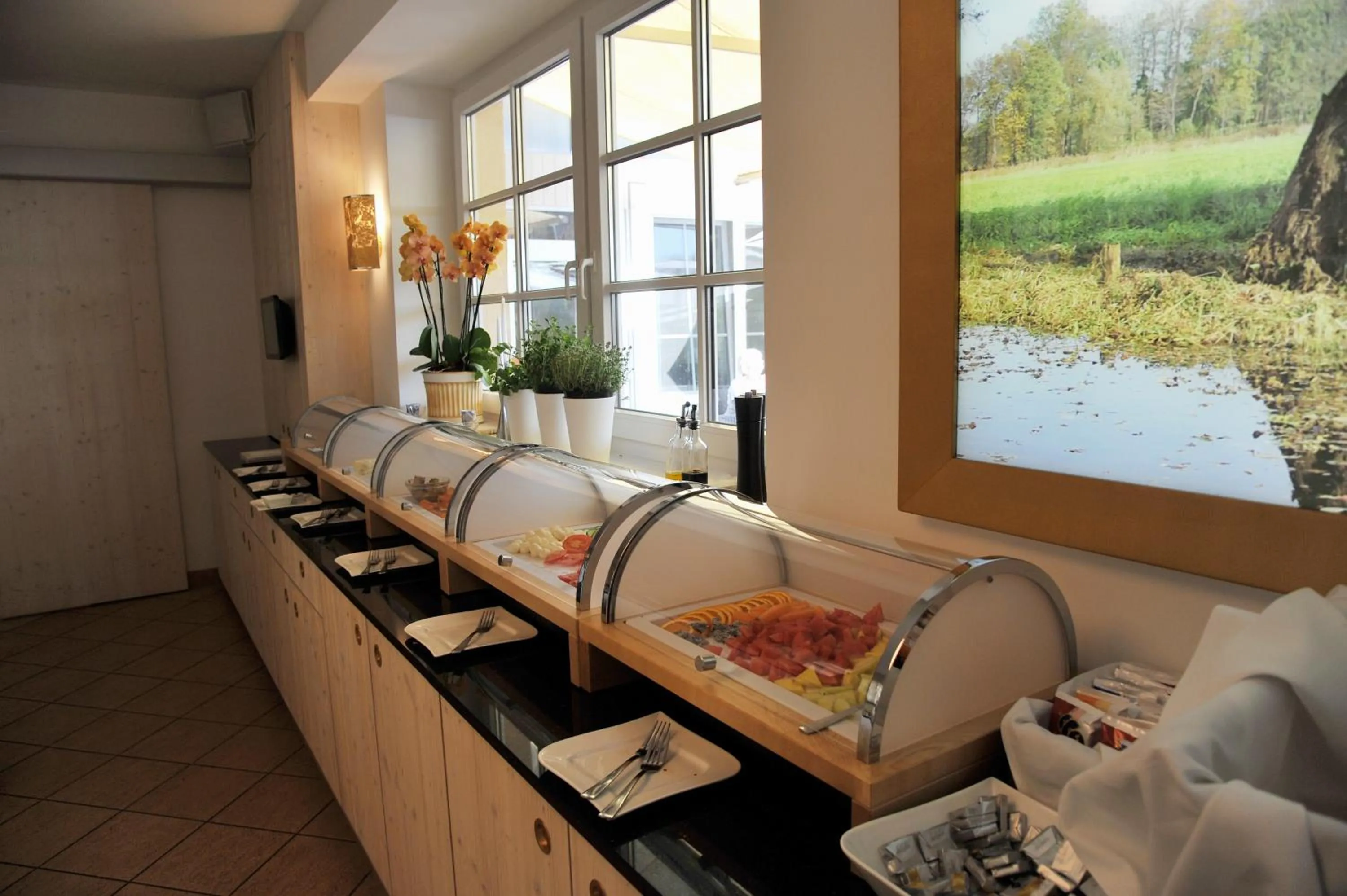 Buffet breakfast in Hotelanlage Starick