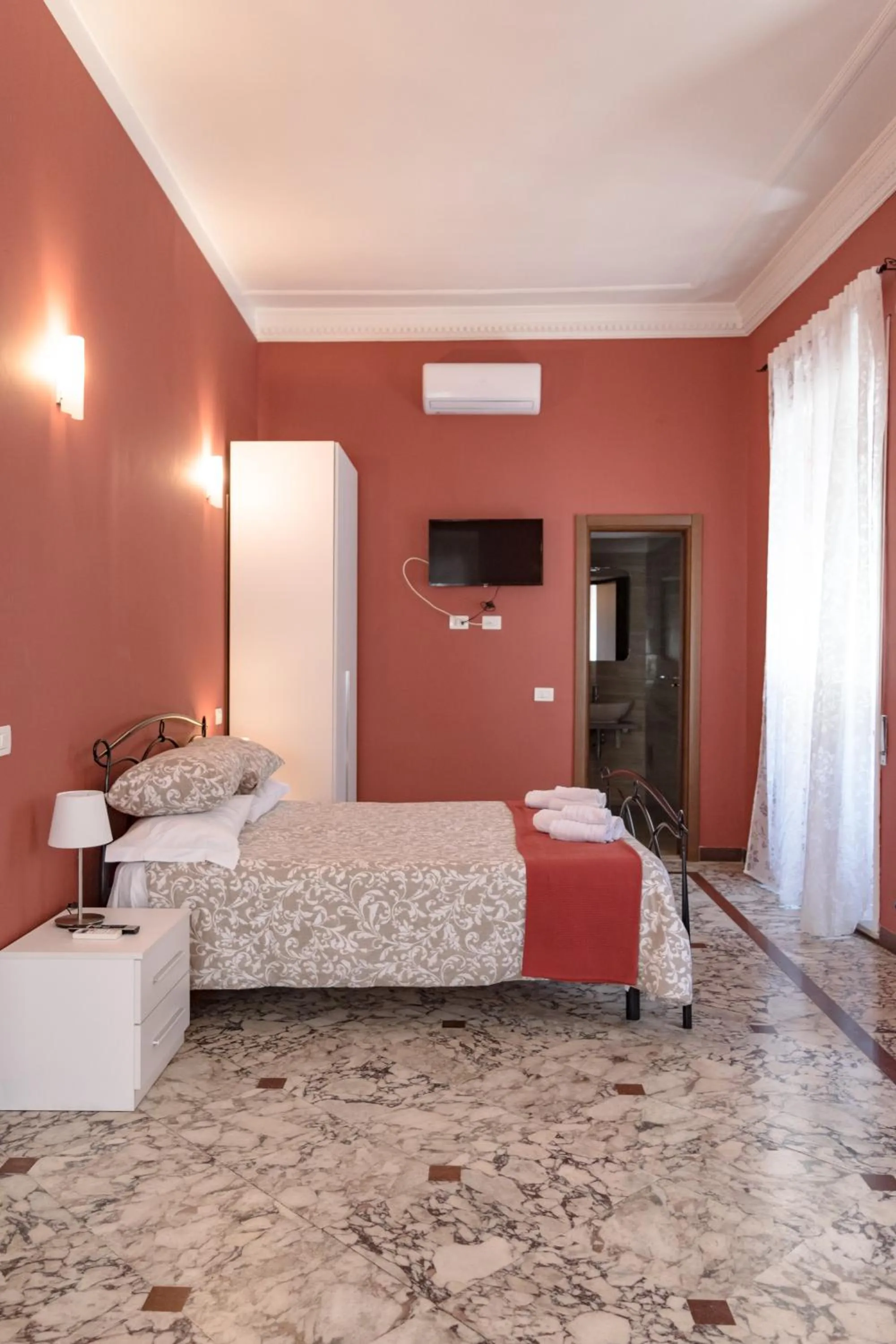 Bedroom, Bed in Antica Terrazza Frascati