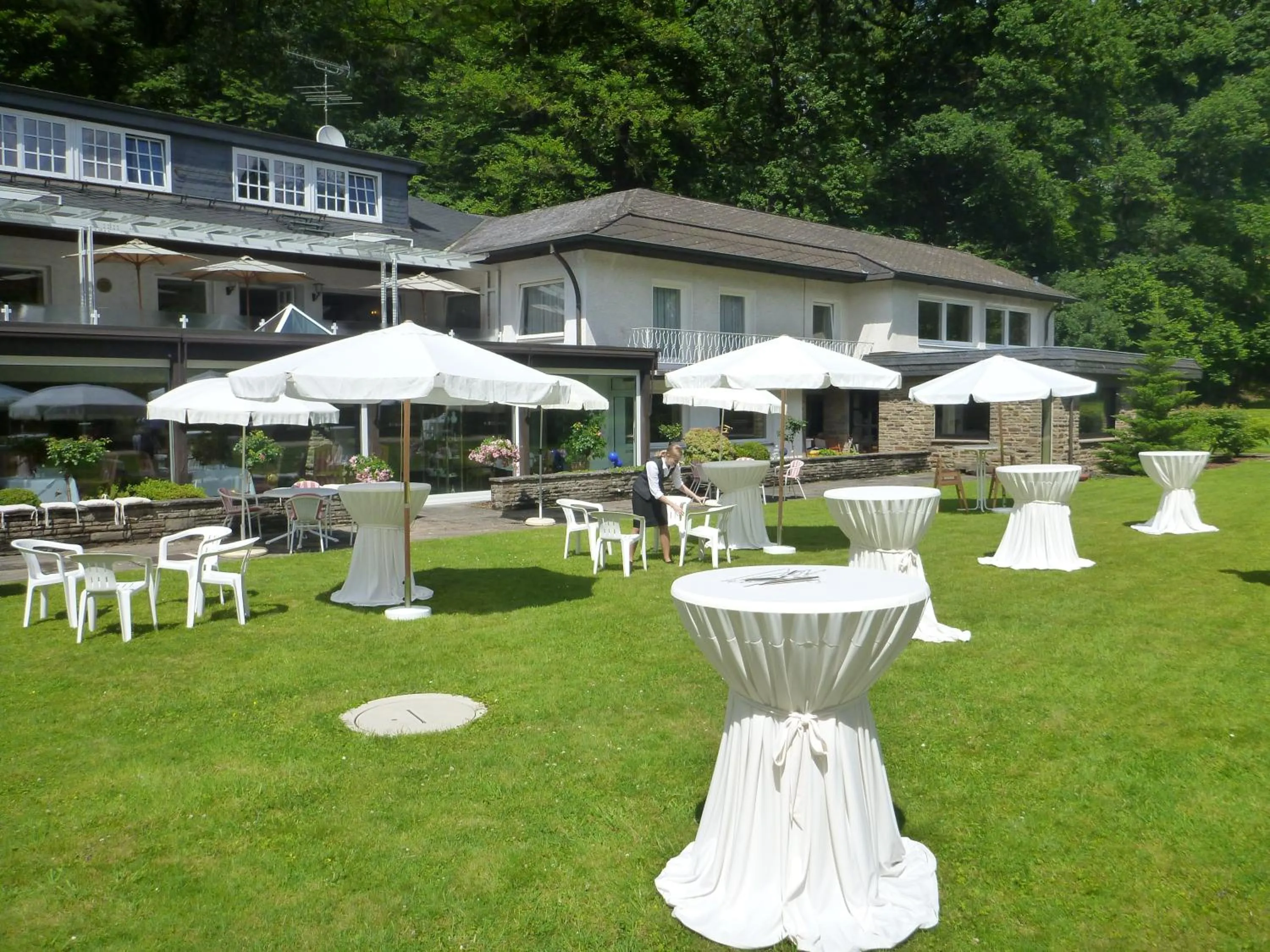 Property building in Romantik Waldhotel Mangold