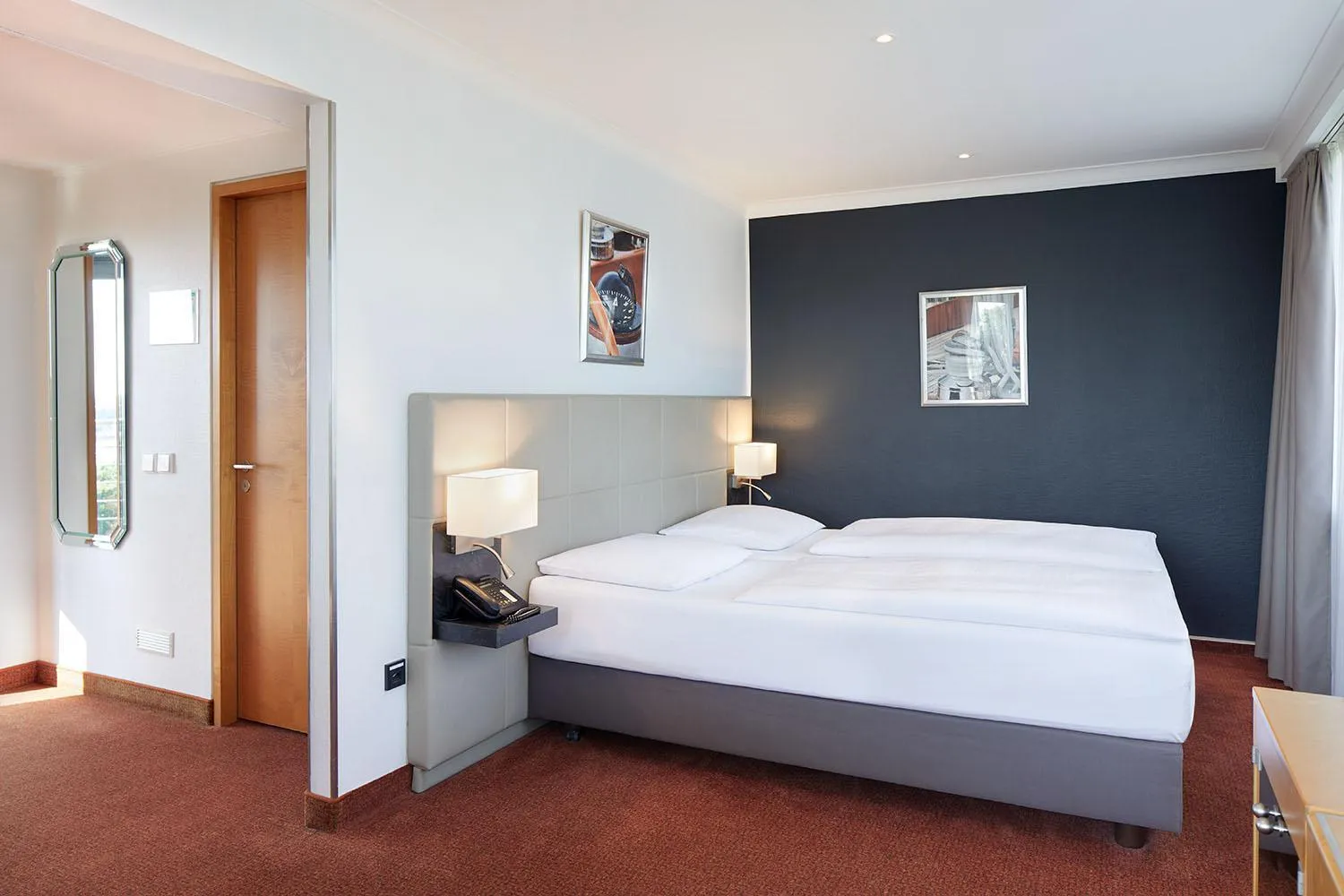 Bed in Hotel Hafen Hamburg